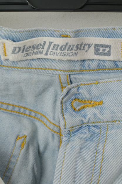 Diesel Industry Women 29 Jeans Trousers Light Blue Cotton Denim Made in Italy Pants