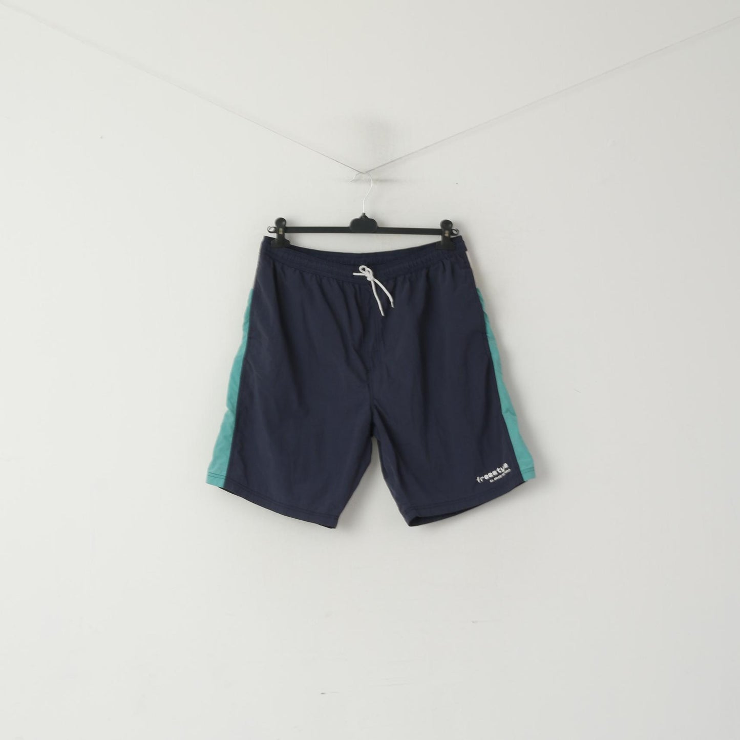 Enrico Rosi Hommes 56 XL Shorts Bleu Maillots De Bain Maille Doublé Été Freestyle