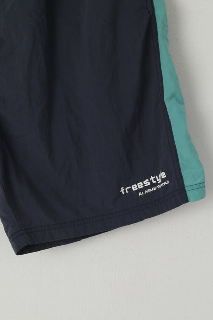 Enrico Rosi Uomo 56 XL Pantaloncini Blu Costume da bagno Foderato in rete Summer Freestyle