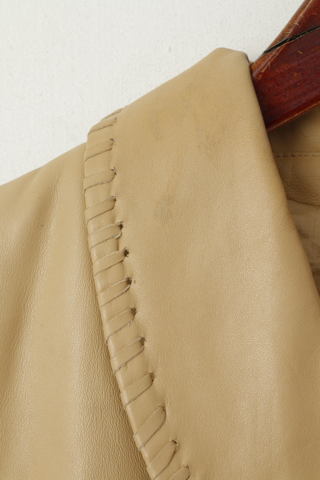 Hollies Stockholm Giacca da donna 36 S Giacca Boho morbida in pelle beige