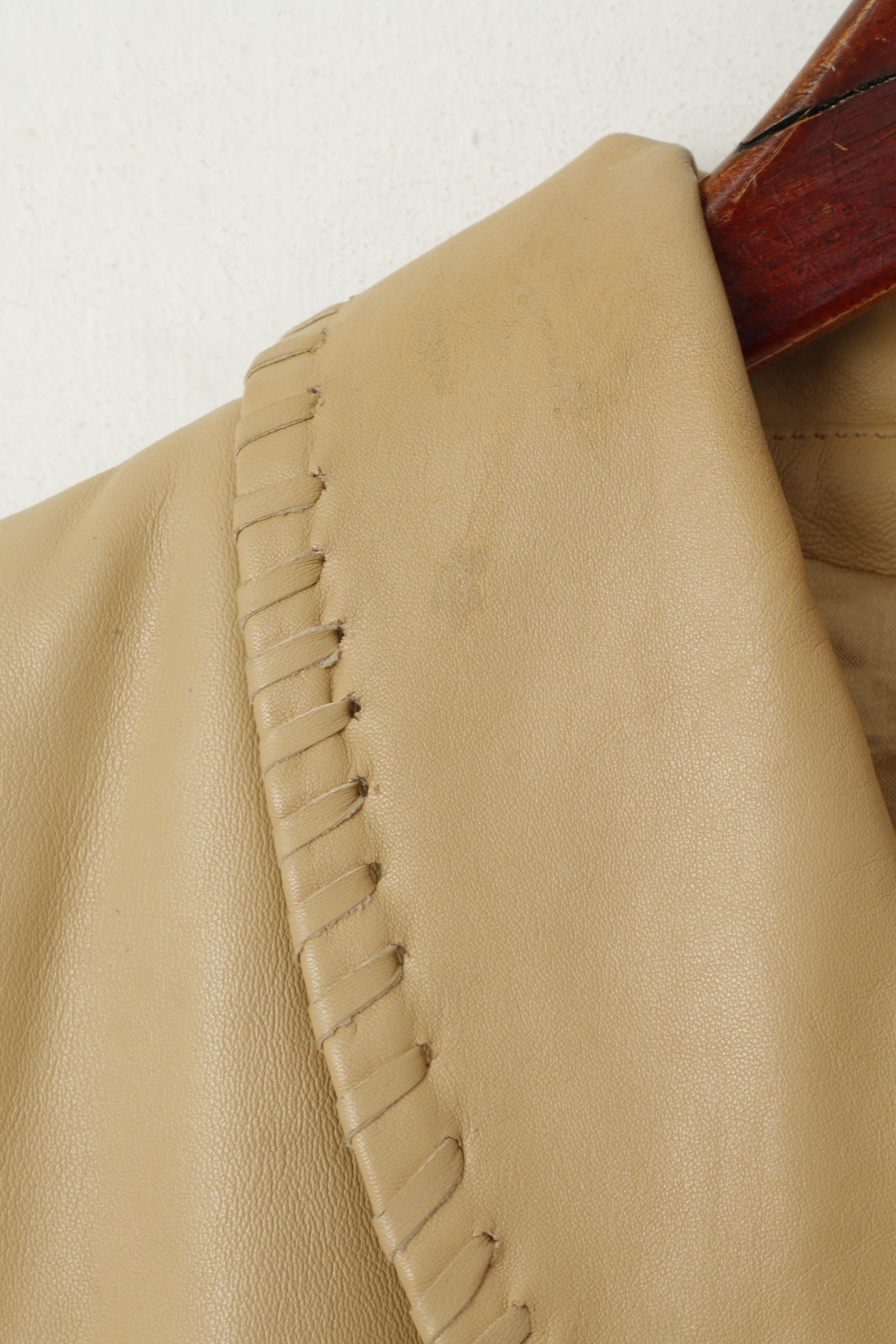 Hollies Stockholm Giacca da donna 36 S Giacca Boho morbida in pelle beige