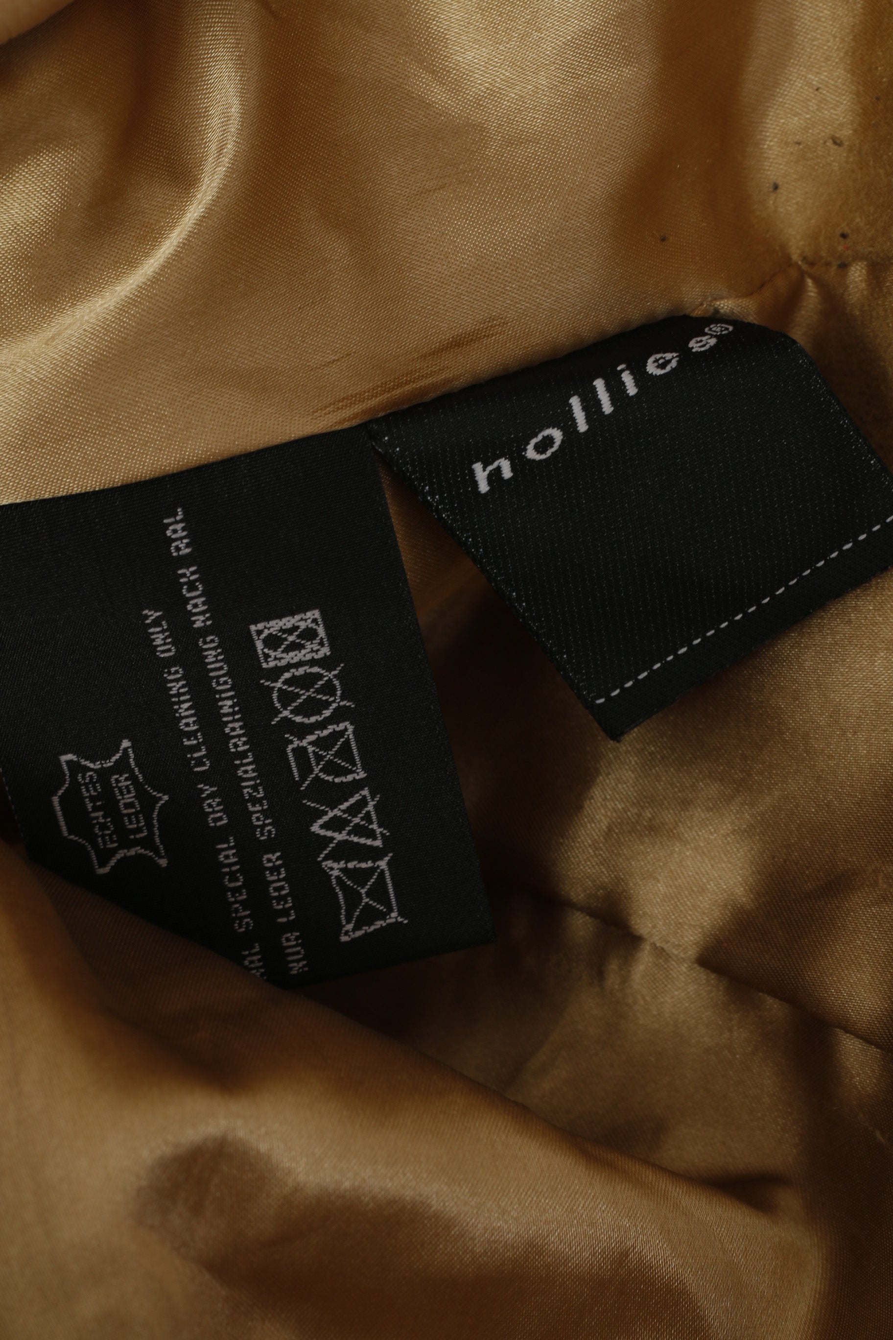 Hollies Stockholm Giacca da donna 36 S Giacca Boho morbida in pelle beige