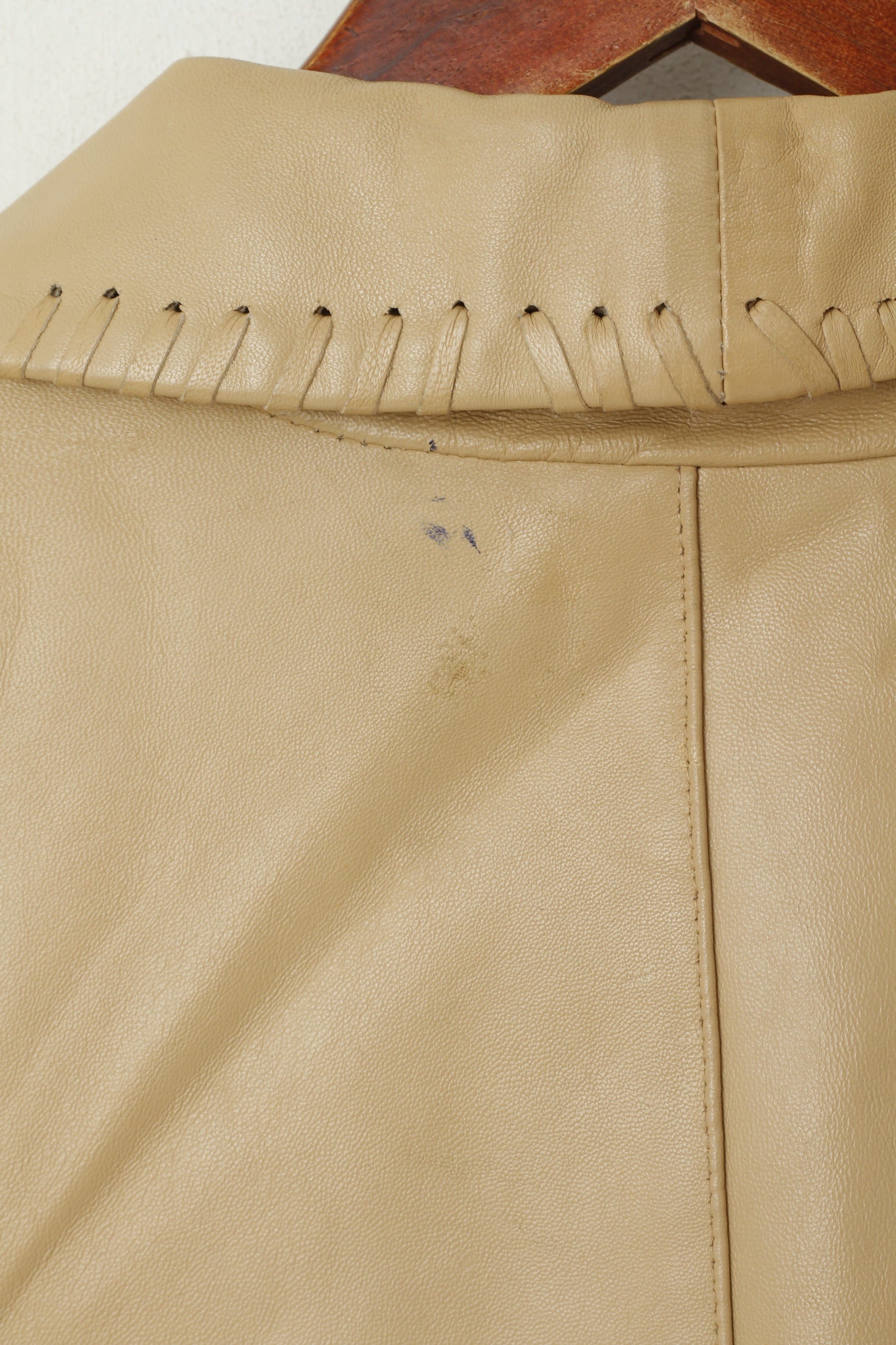 Hollies Stockholm Giacca da donna 36 S Giacca Boho morbida in pelle beige