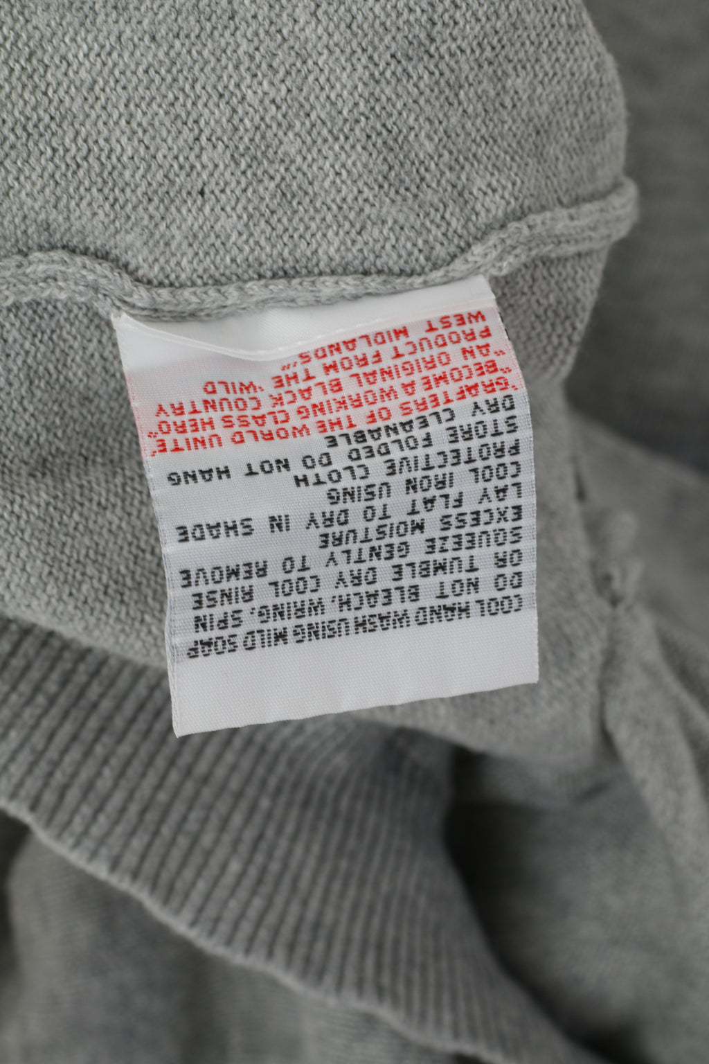 United Kingdom Of Luke Men L Button Front Cardigan Gray Cotton Classic Sweater