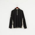 PING Giacca pullover da uomo L nera Golf Sport Zip collo foderato in rete Activewear Top