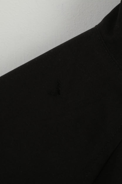 PING Men L Pullover Jacket Black Golf Sport Zip Neck Mesh Lined Activewear Top