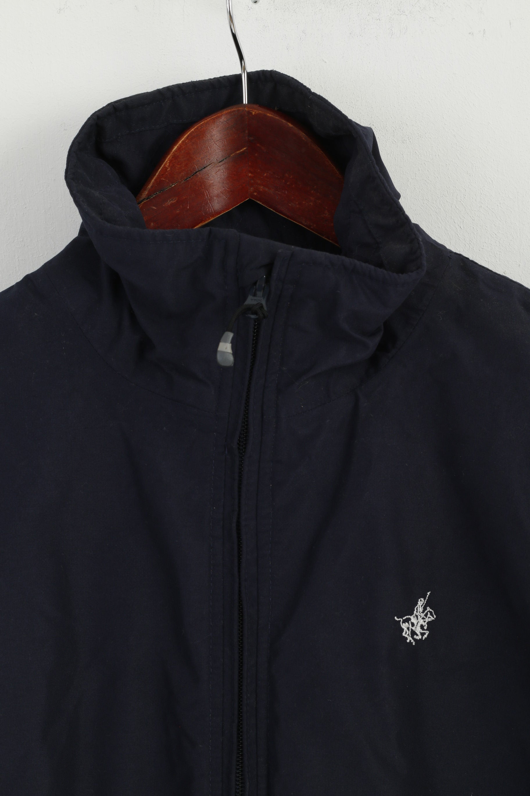 Joules Femme 10 S Veste Bleu Marine Fermeture Éclair Complète Polo Angleterre Haut Classique