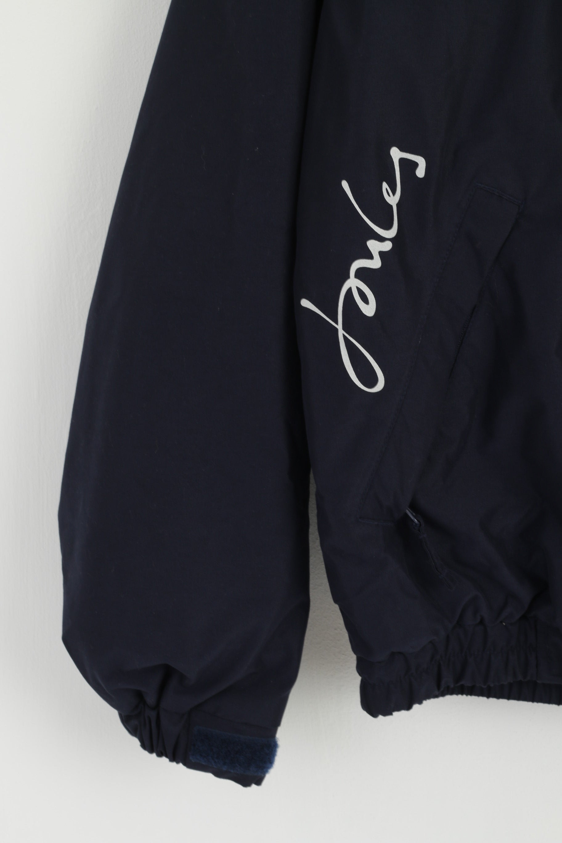 Joules Femme 10 S Veste Bleu Marine Fermeture Éclair Complète Polo Angleterre Haut Classique