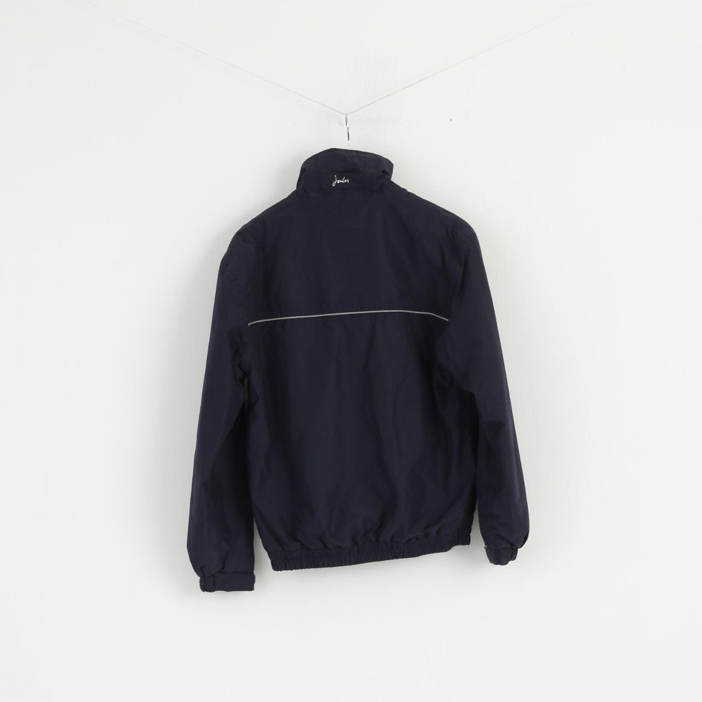 Joules Femme 10 S Veste Bleu Marine Fermeture Éclair Complète Polo Angleterre Haut Classique