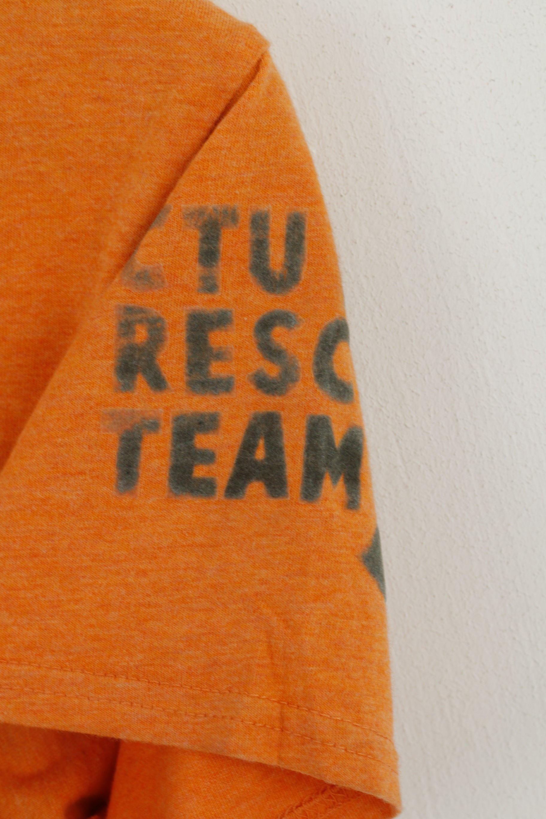 Zanerobe Women S T-Shirt Orange Cotton CTU FCR Rescue Team V Neck Top
