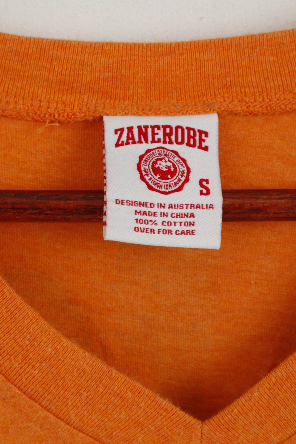 Zanerobe Women S T-Shirt Orange Cotton CTU FCR Rescue Team V Neck Top