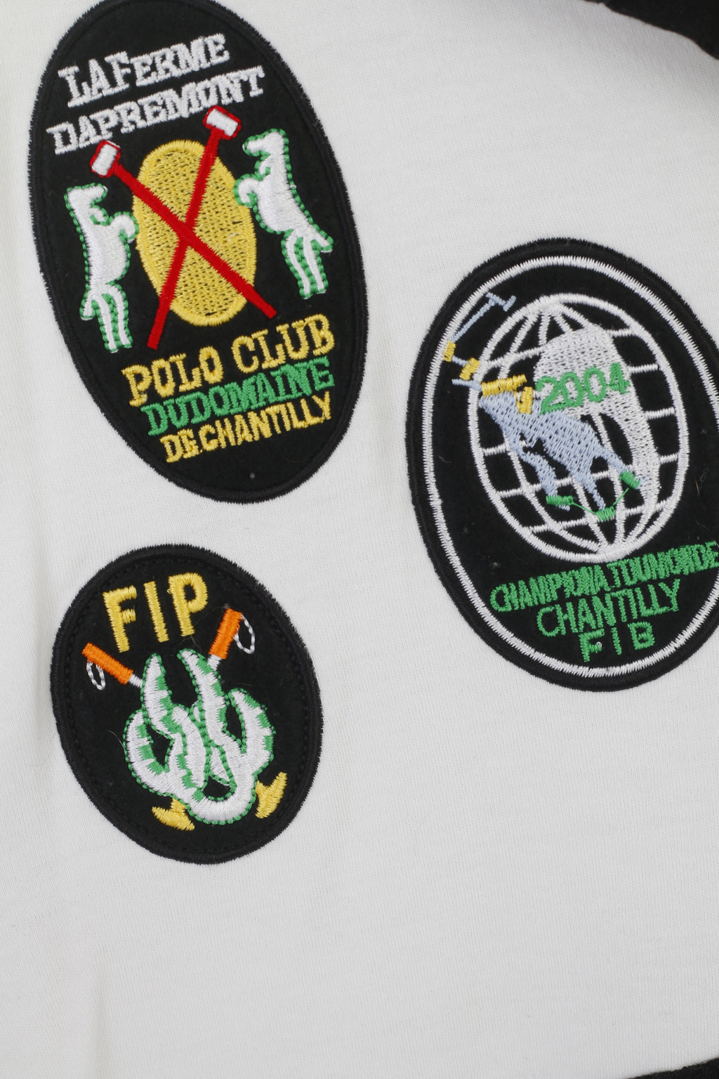 La Martina Men L Polo Shirt White Cotton Polo Club Dudomaine FIB 2004 #3 Top