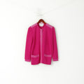 Castleberry Adrian Avery Femmes 8 S Cardigan Fuchsia Vintage Pull Classique