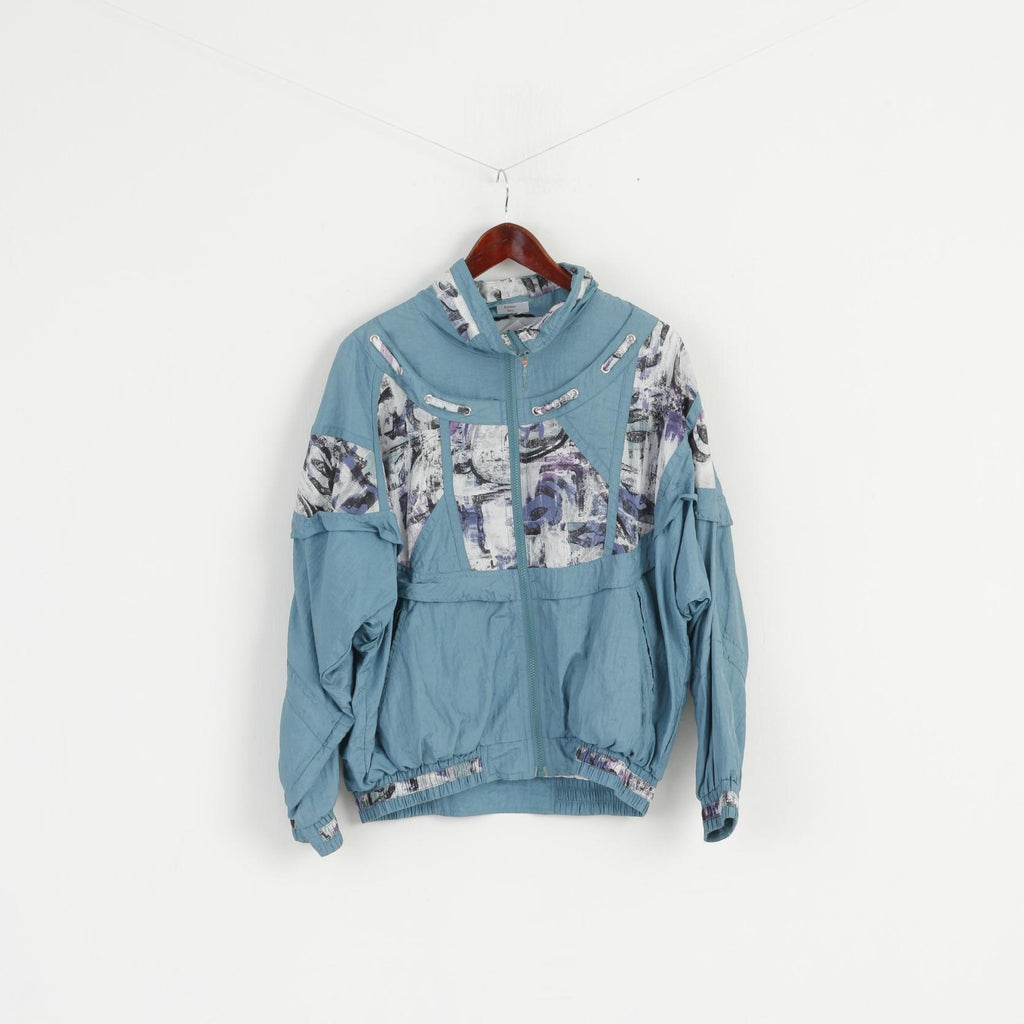 RODEO C&amp;A Giacca da donna 42 L Verde mare Nylon impermeabile Festival Vintage Top