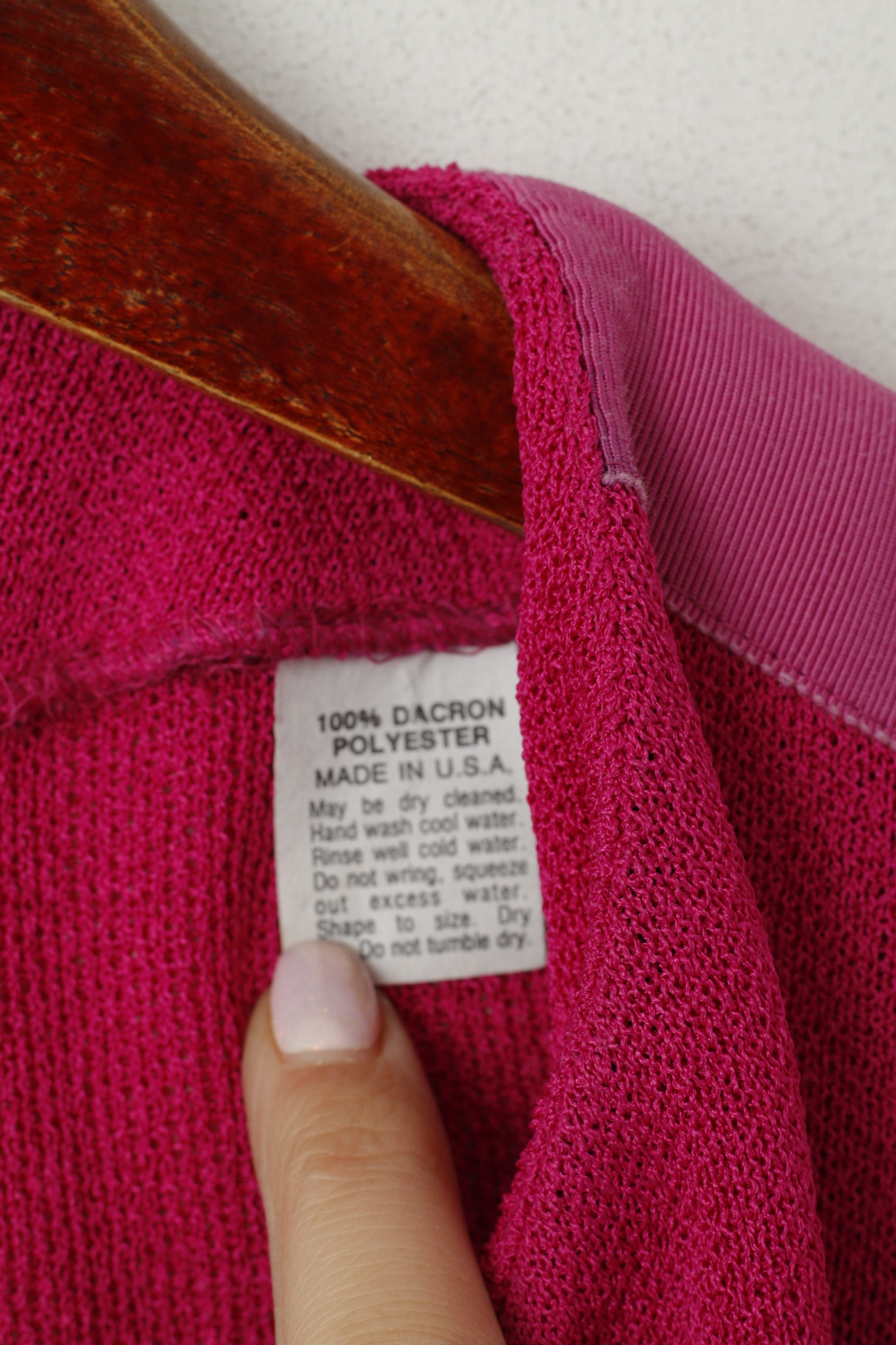 Castleberry Adrian Avery Women 8 S Cardigan Fuchsia Vintage Classic Sweater