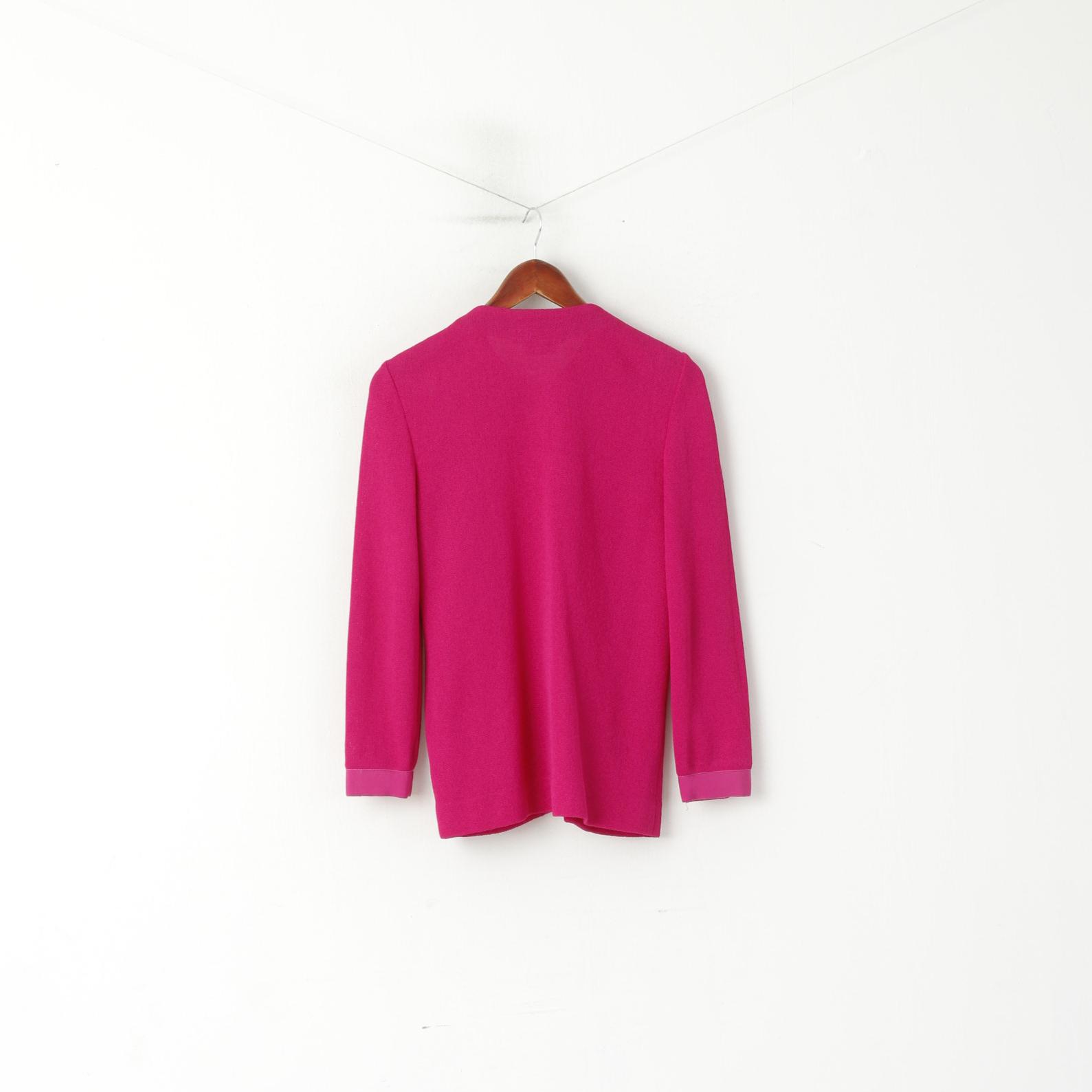 Castleberry Adrian Avery Femmes 8 S Cardigan Fuchsia Vintage Pull Classique