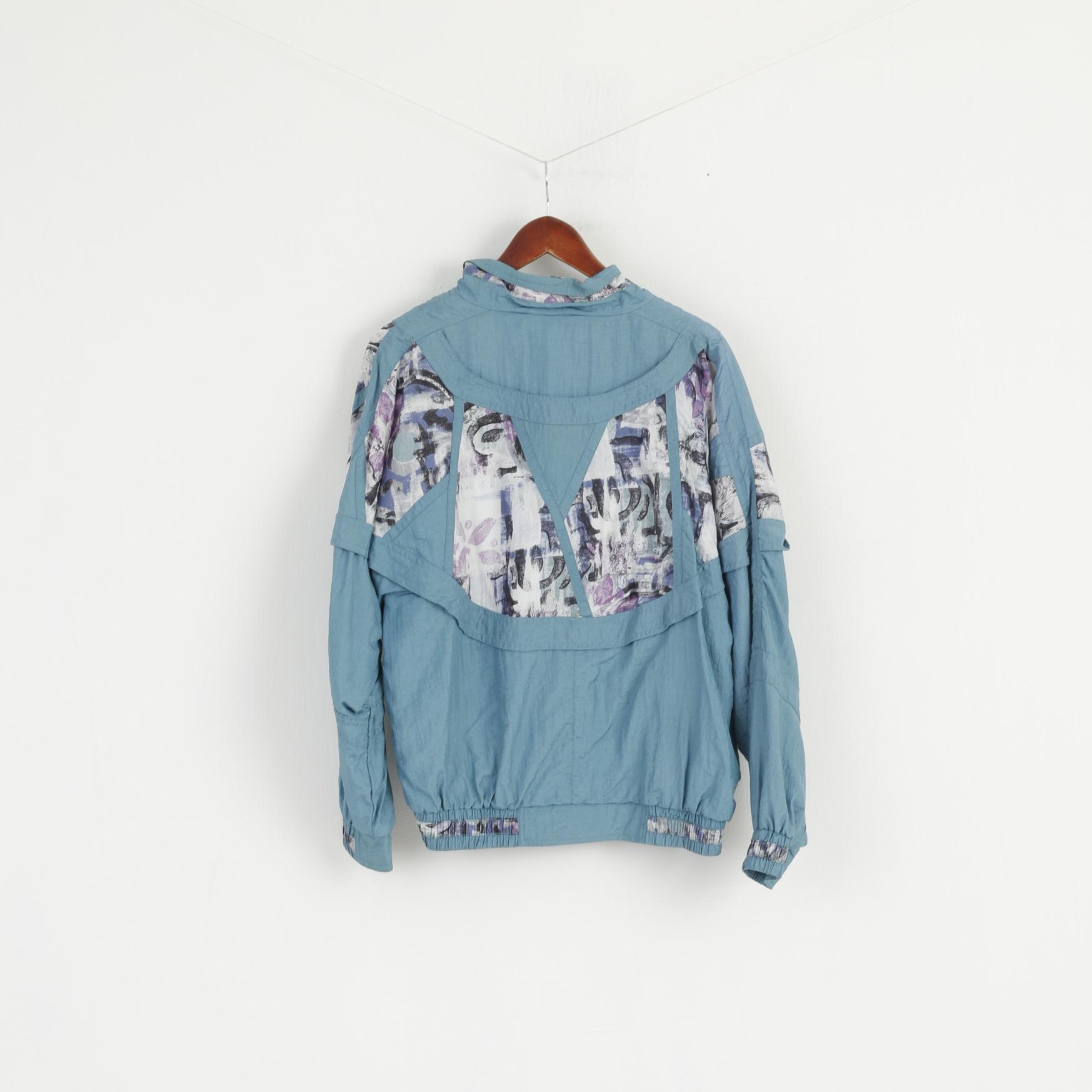 RODEO C&amp;A Giacca da donna 42 L Verde mare Nylon impermeabile Festival Vintage Top