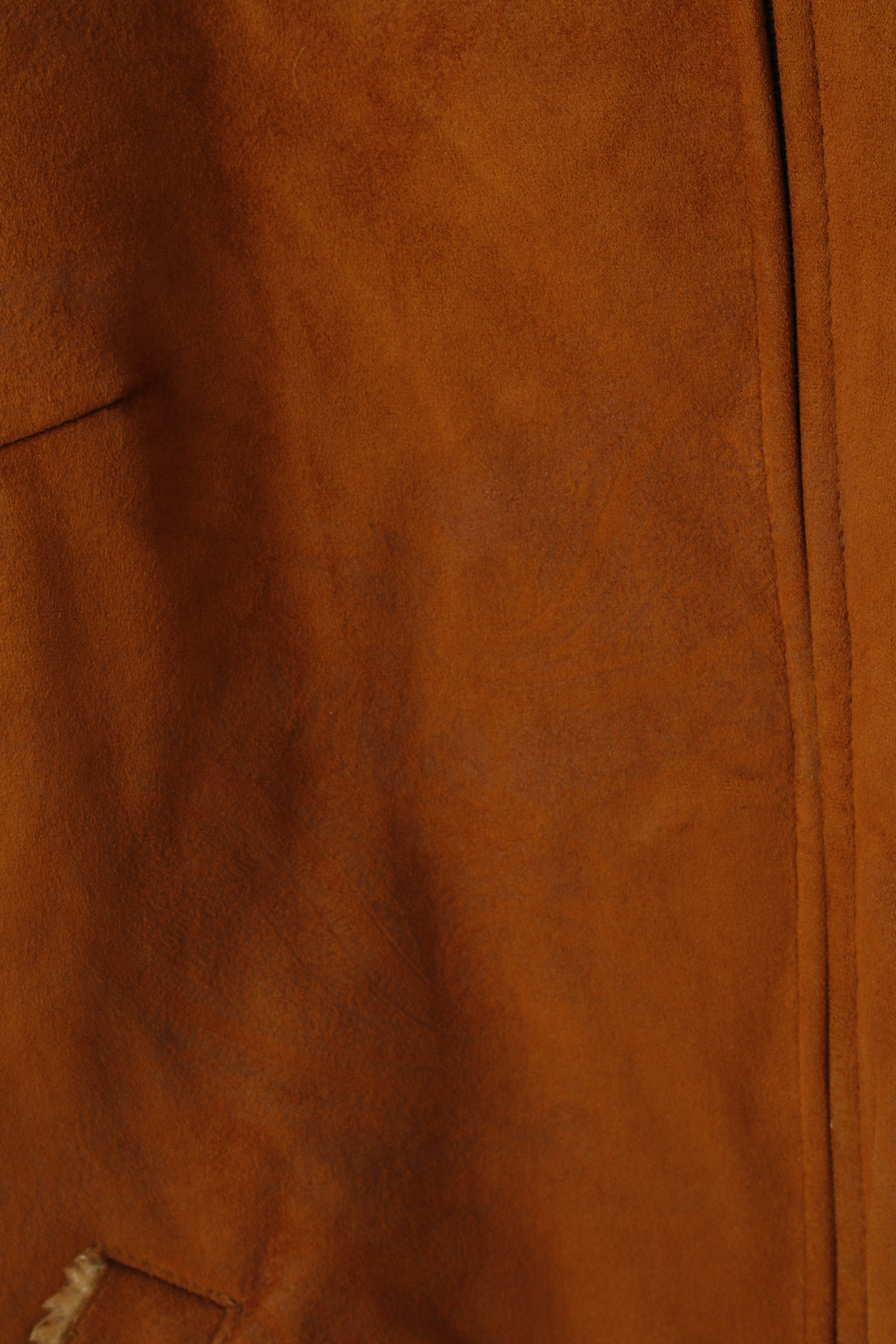 Gelco Femmes 18 XL Veste Imitation Daim Camel Estampage Fermeture Éclair Complète Boho Haut