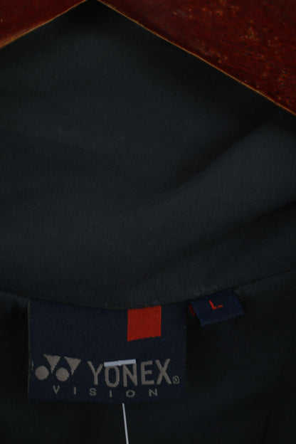 Yonex Vision Men L Jacket Green Lightweight Full Zipper Breathable Casual Top