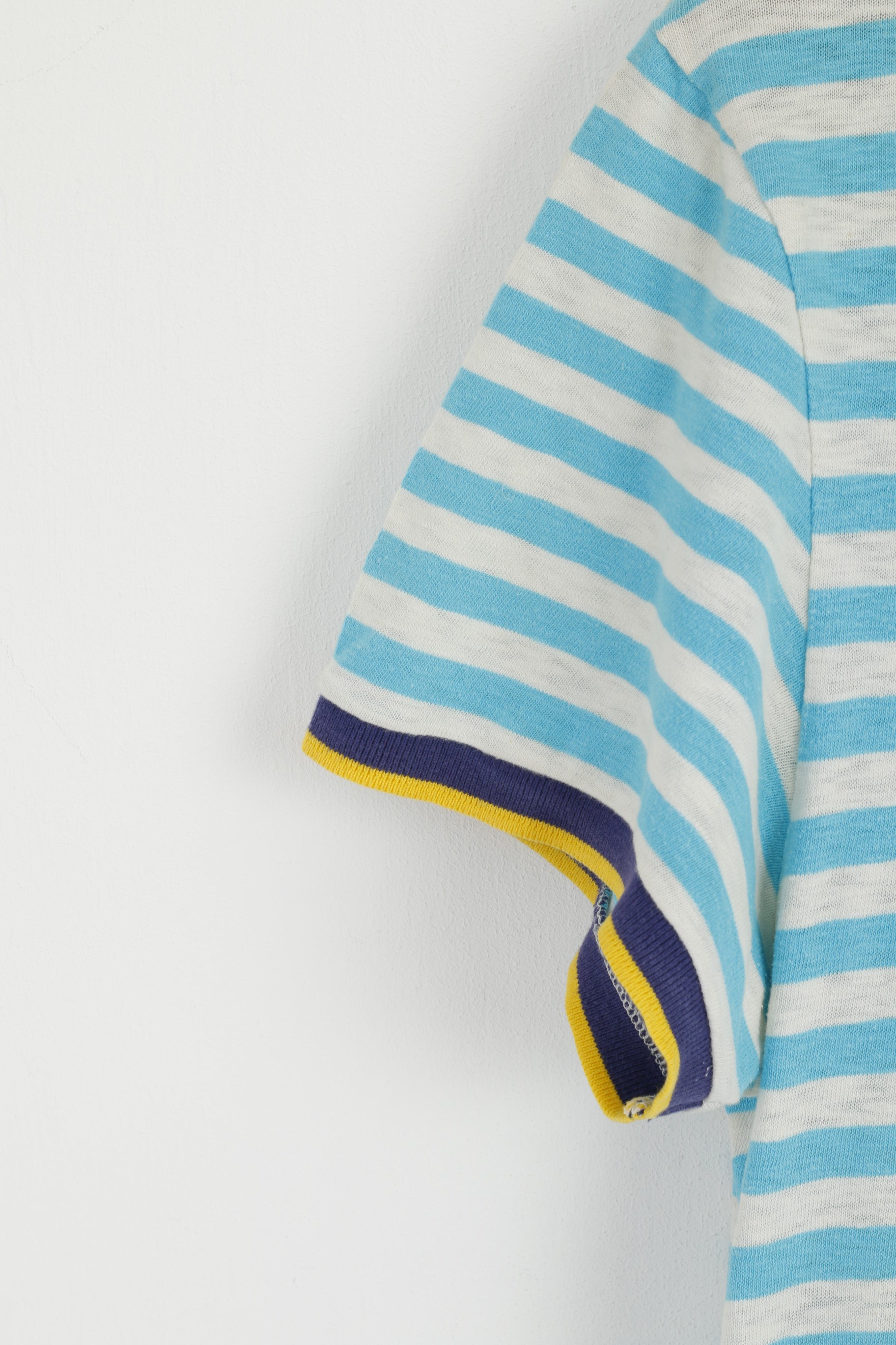 Polo Jeans Ralph Lauren Hommes M Polo Turquoise Rayé Coton Haut