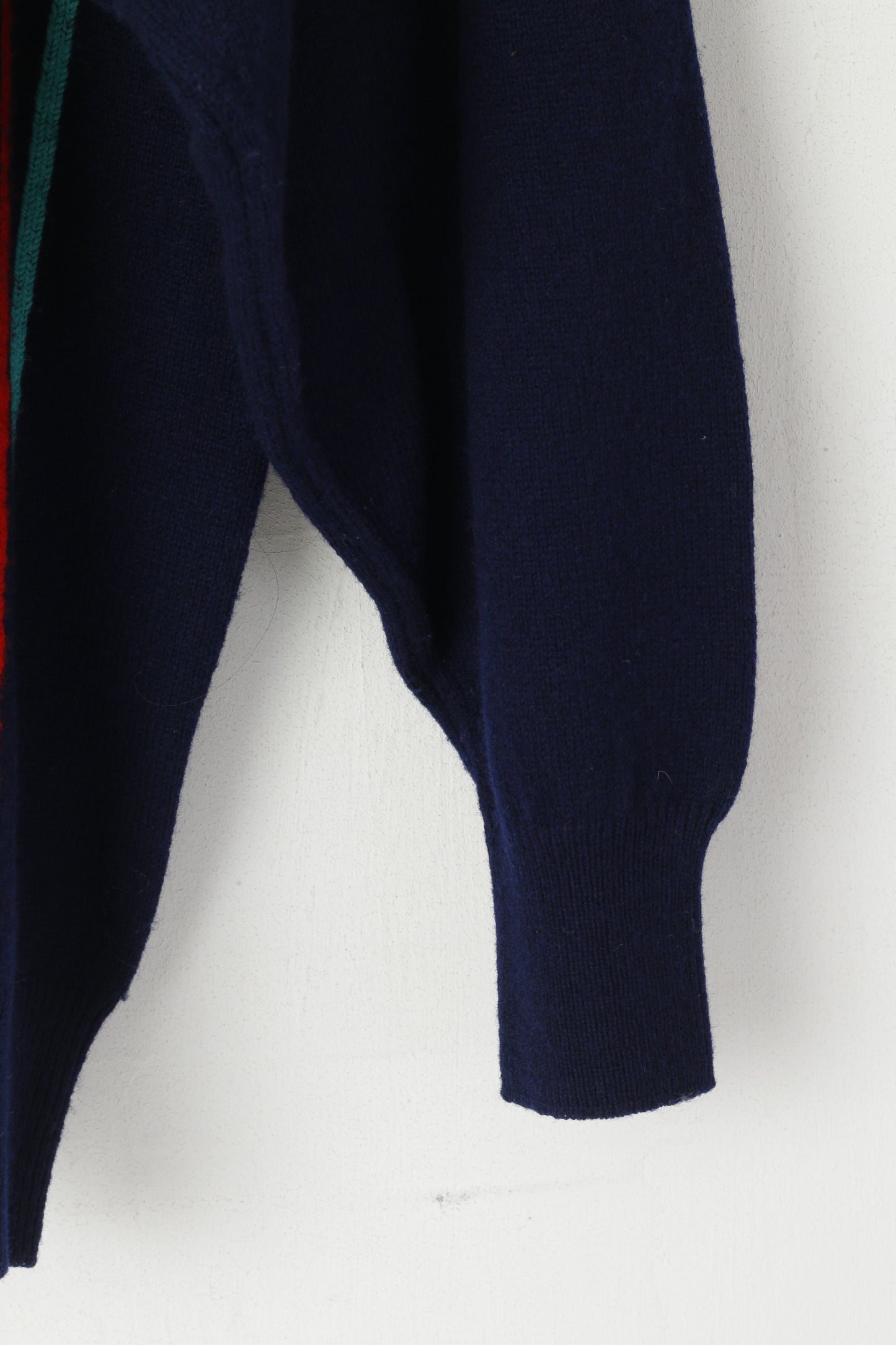 Pringle Sports Men S Jumper Navy Striped New Wool Scotland Retro Sweater