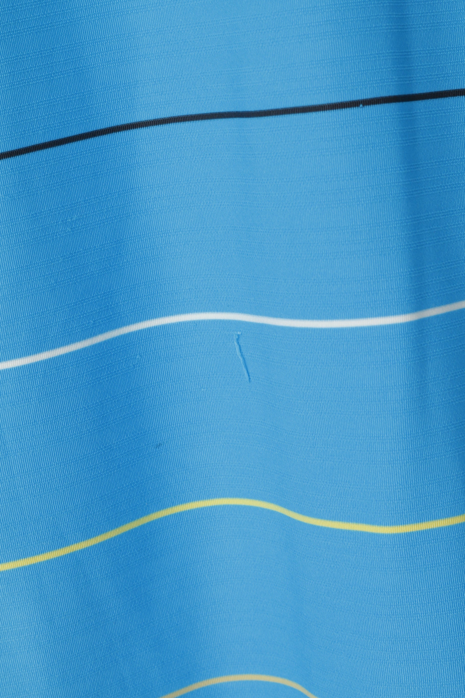 Nike Golf Men L Polo Shirt Turquoise Striped Sport Stretch Activewear Top