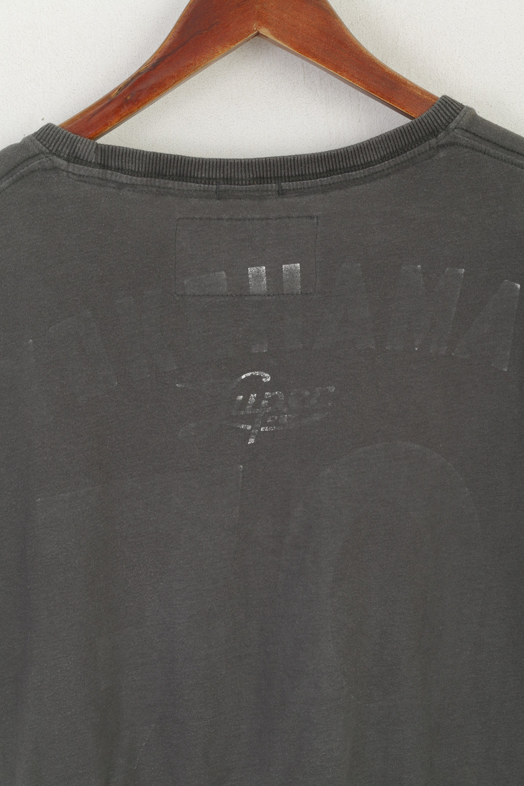 Superdry Homme XL Chemise Vert Faded Cotton Motorcycle Goods Vintage Top