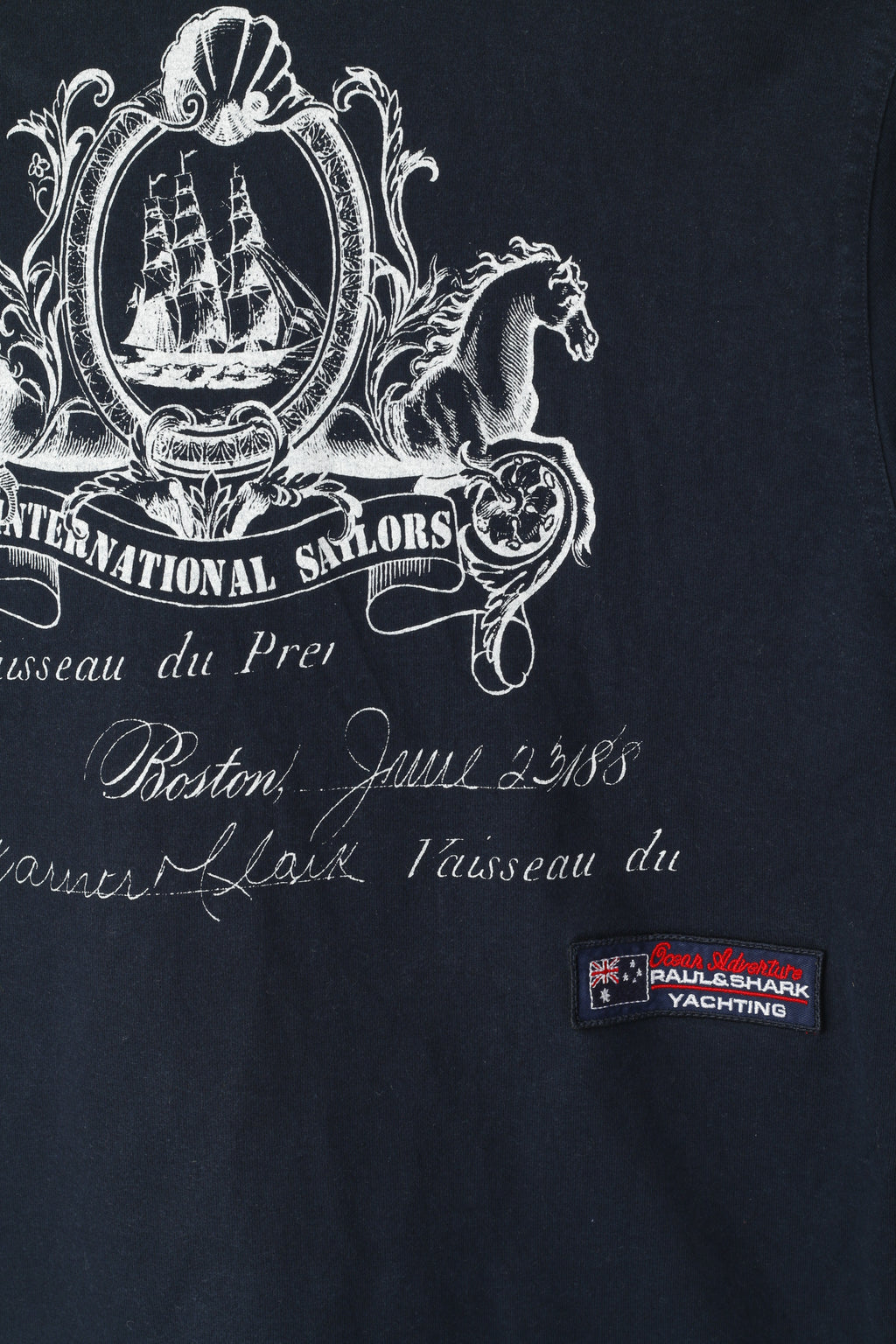 Paul &amp; Shark Polo Homme Marine Coton Challenge Race Haut À Manches Longues