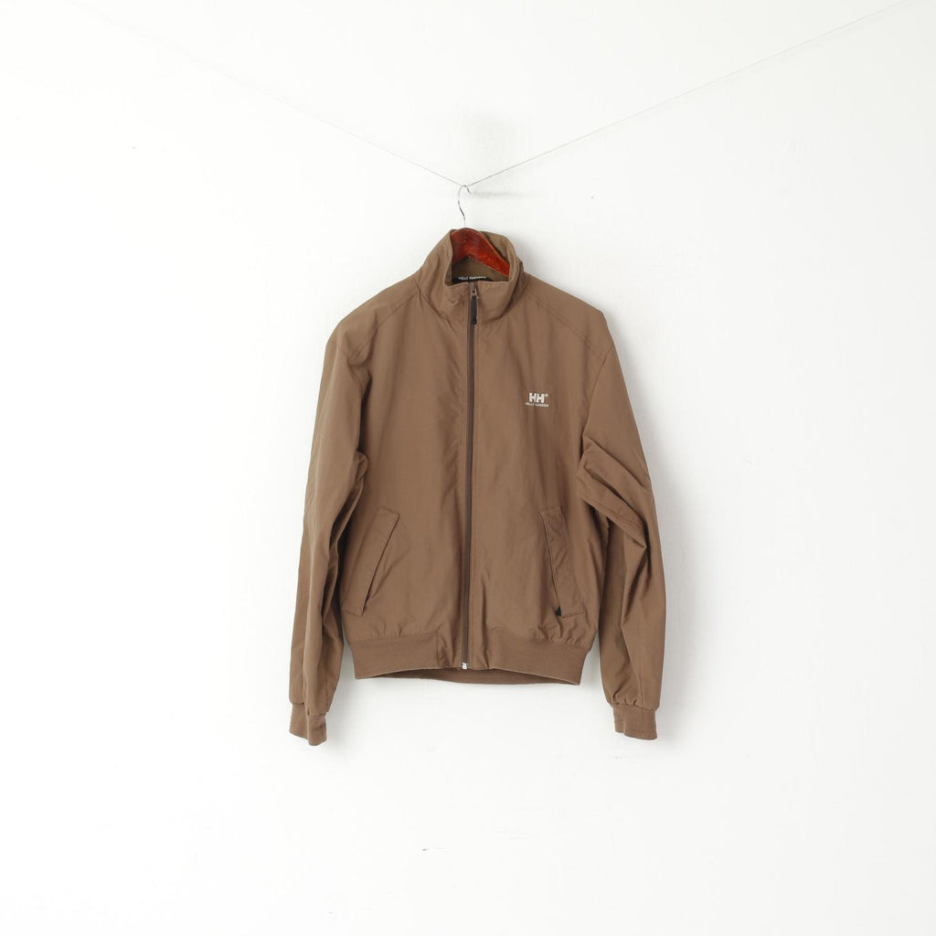 Helly Hansen Veste pour femme en nylon marron imperméable avec fermeture éclair complète et haut léger