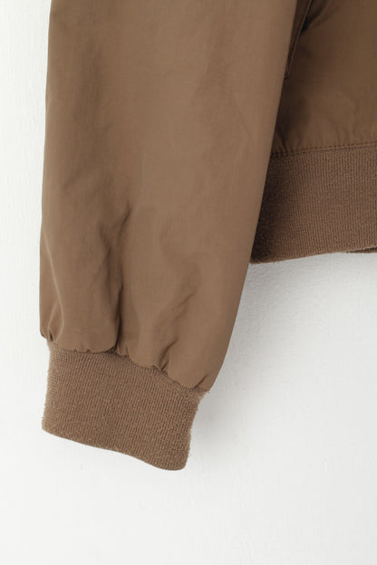 Giacca da donna Helly Hansen in nylon marrone impermeabile con cerniera intera e parte superiore leggera