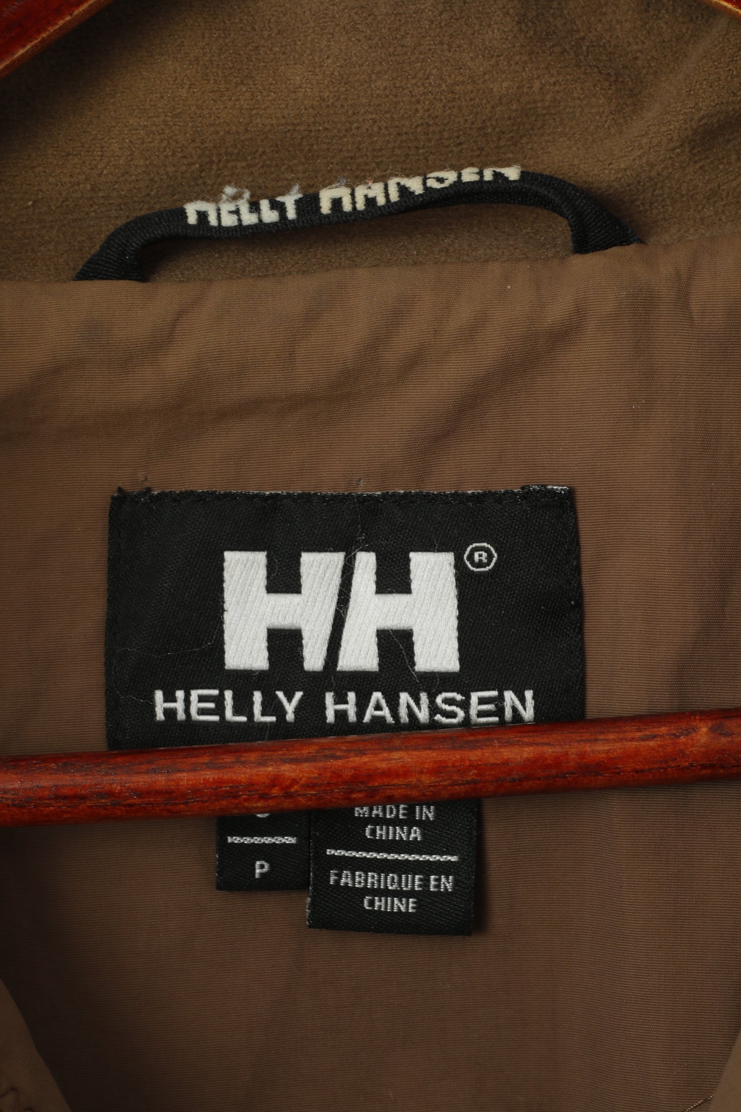 Helly Hansen Veste pour femme en nylon marron imperméable avec fermeture éclair complète et haut léger