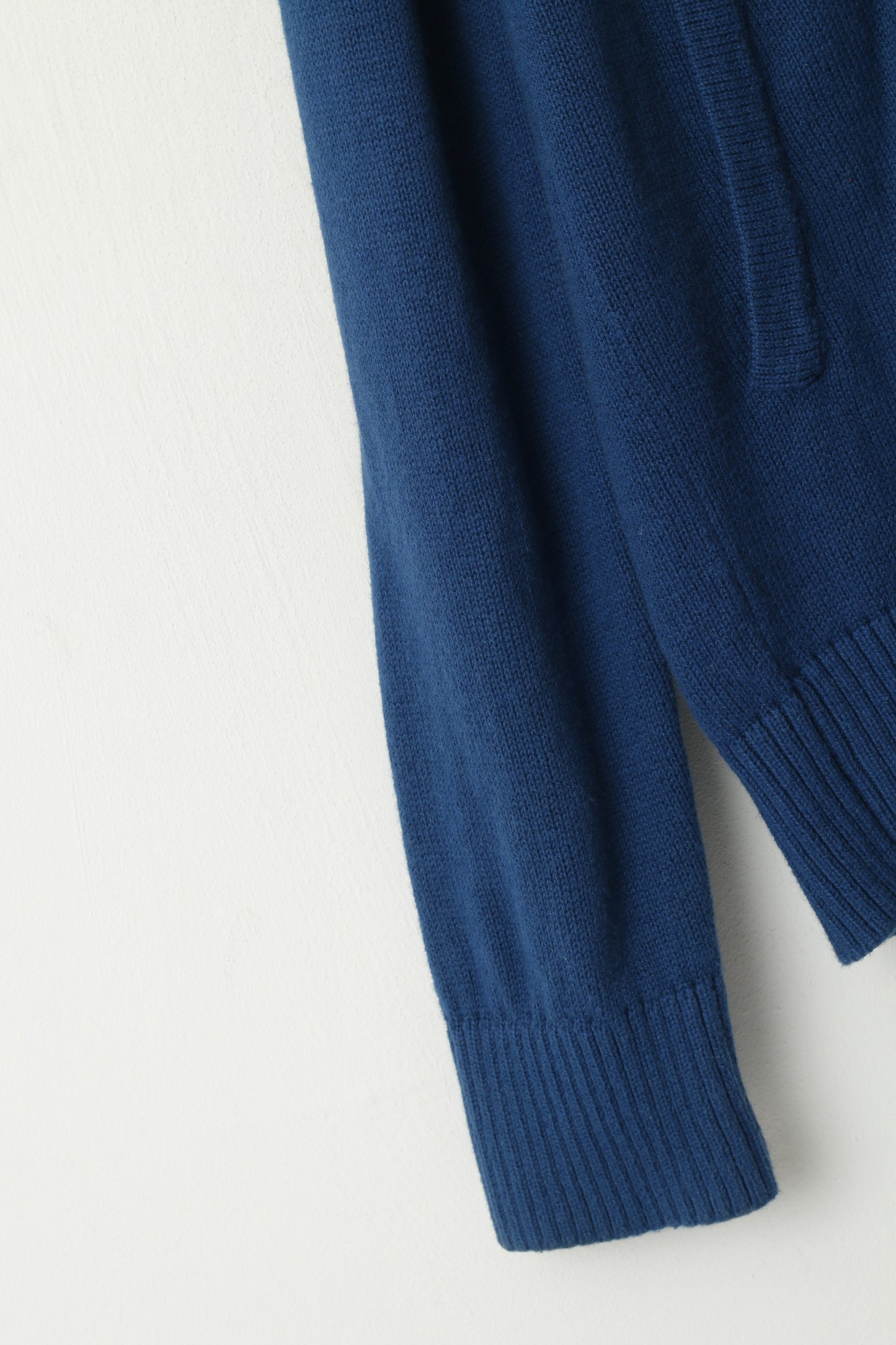Cardigan con zip da uomo Nike L in misto cotone misto lana blu scuro, maglione lungo