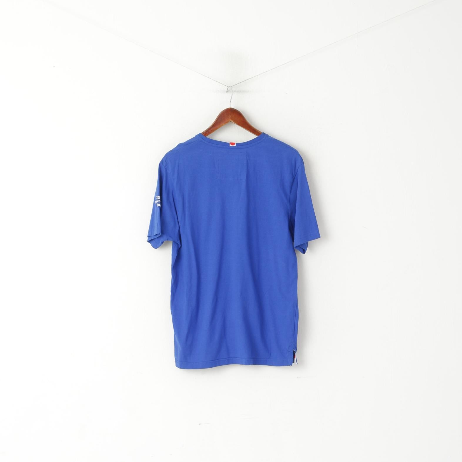 Fifa Coupe du Monde Brasil Hommes M T-Shirt Bleu Coton Japon Sport Football Haut