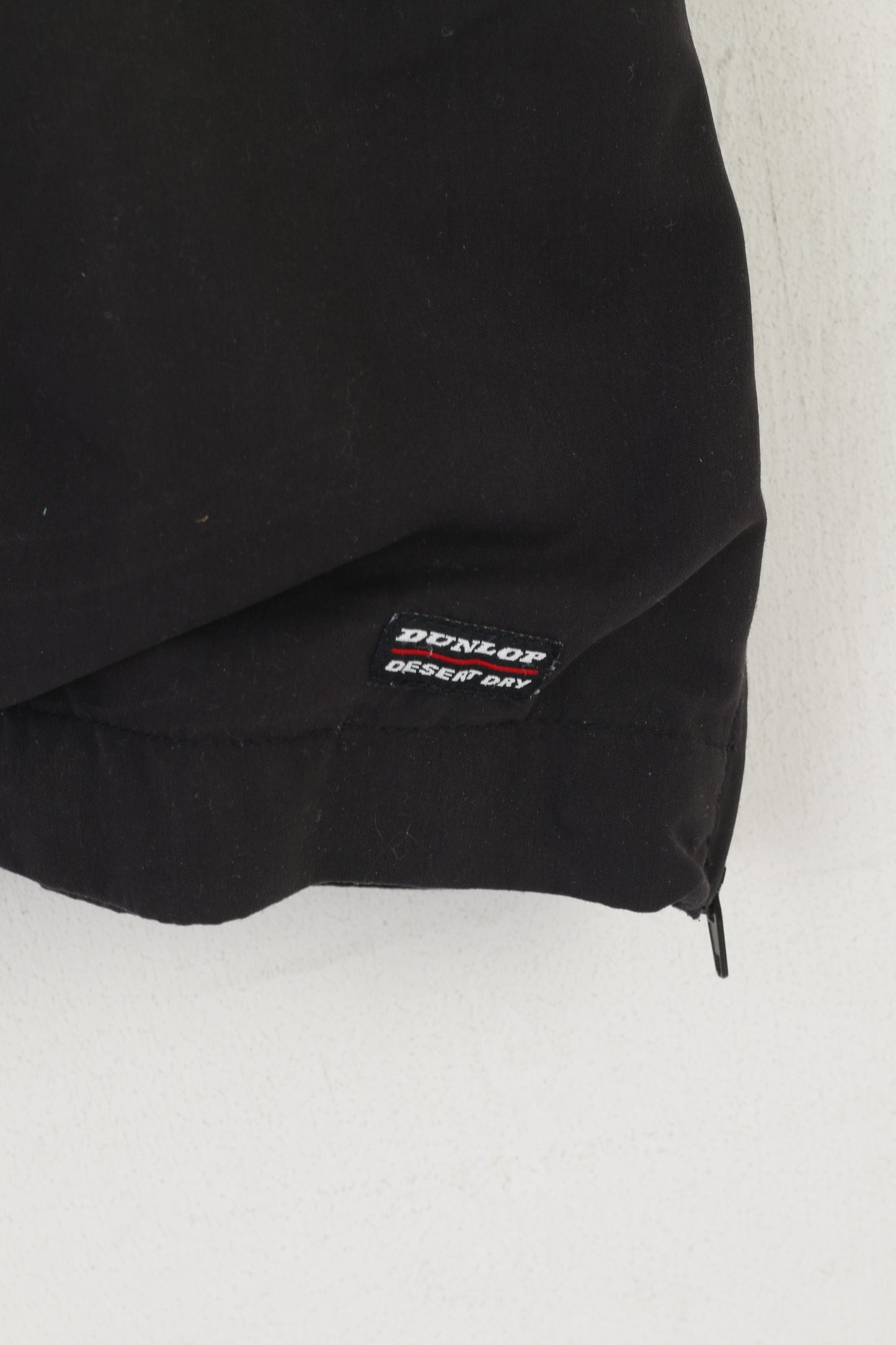 Dunlop Golf Men S Jacket Black Sportswear Short Sleeve Windbreaker Zip Neck Top