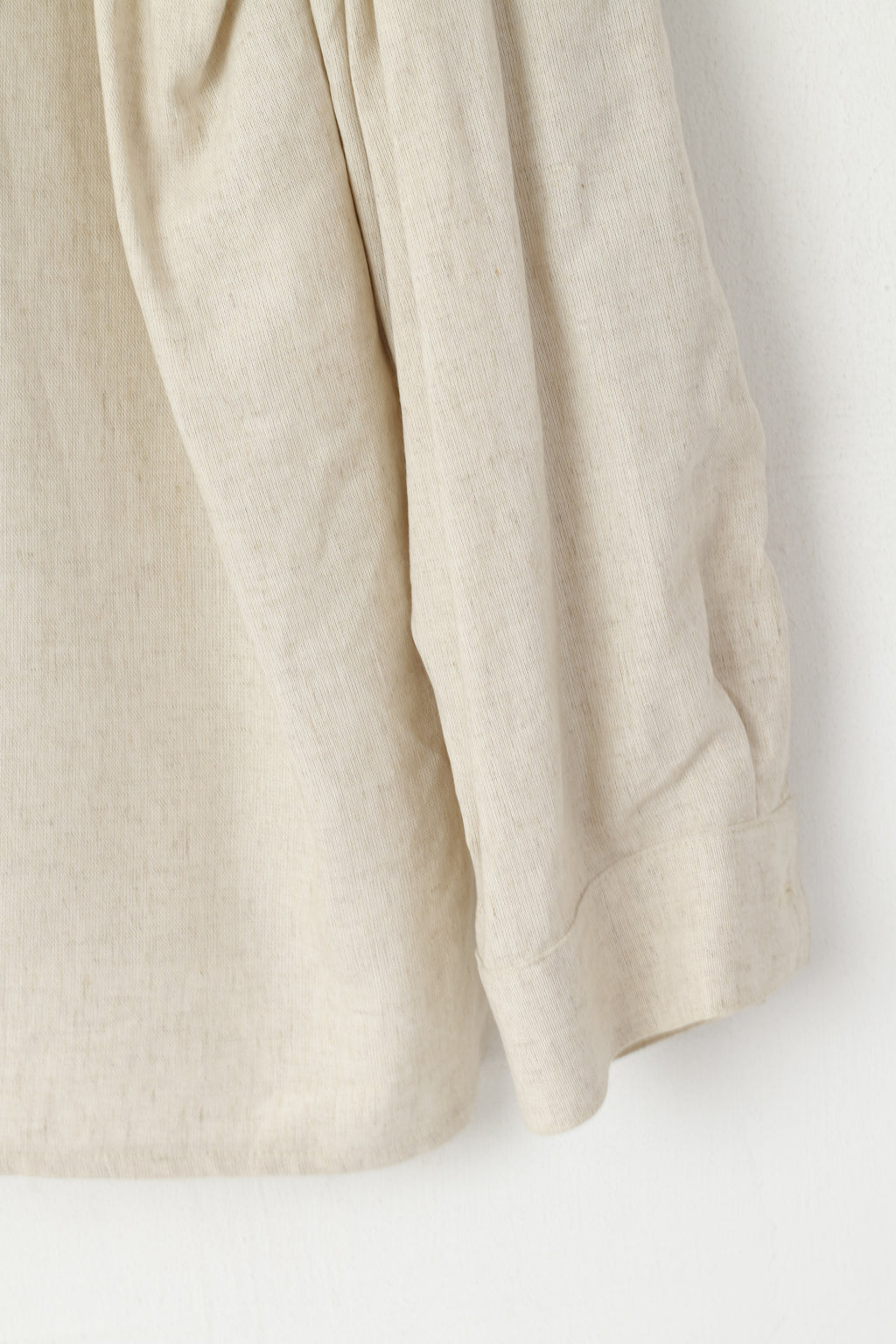 Landhaus C&A Naturally Women 22 48 XXL Casual Shirt Beige Linen Blend Tyrol Top