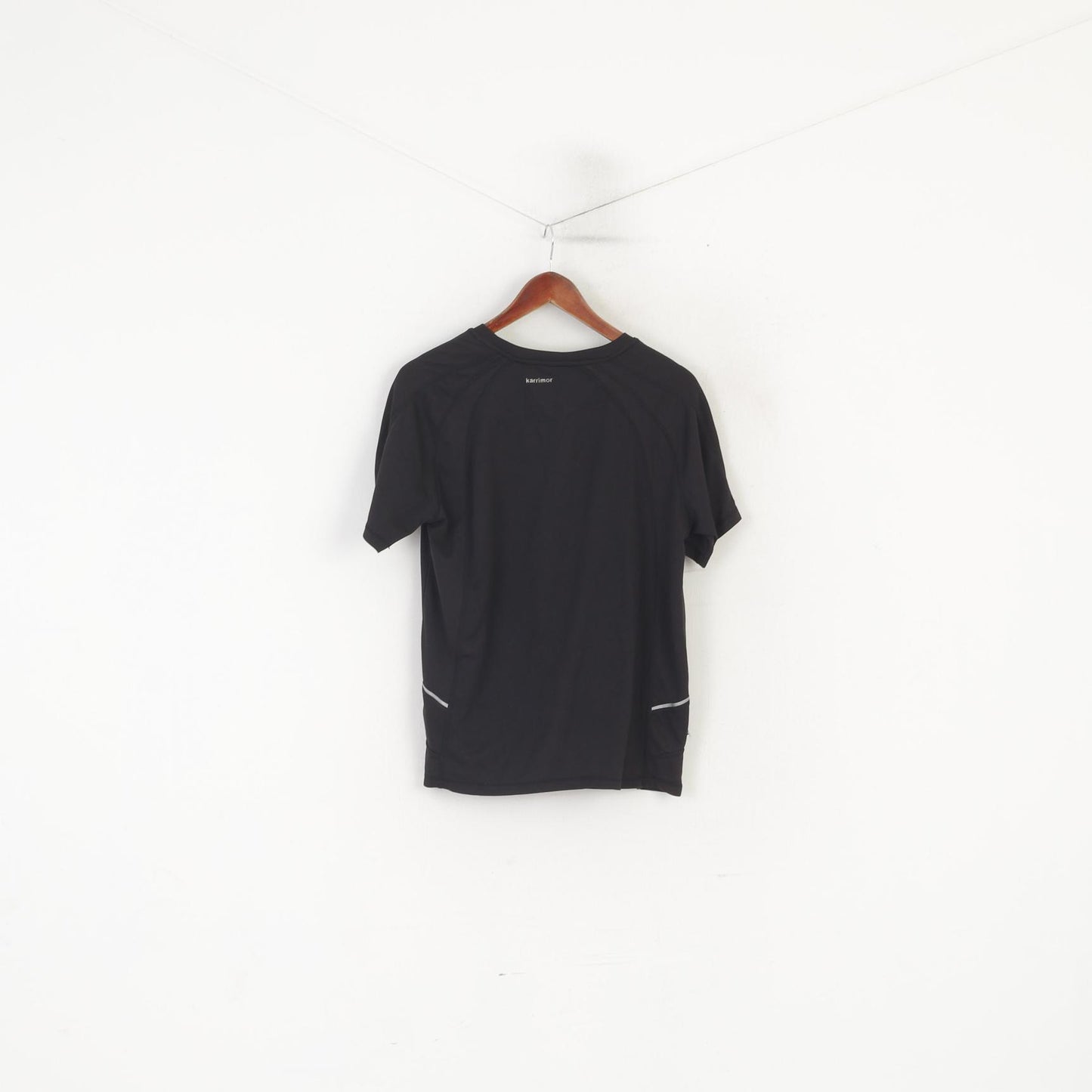 Karrmior Men S Shirt Black Running Activewear Reflective Sport Jersey Top