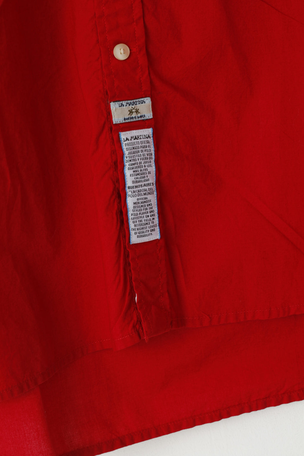 New La Martina Men XXL Casual Shirt Maroon Cotton Las Vegas Poker Polo Long Sleeve Top