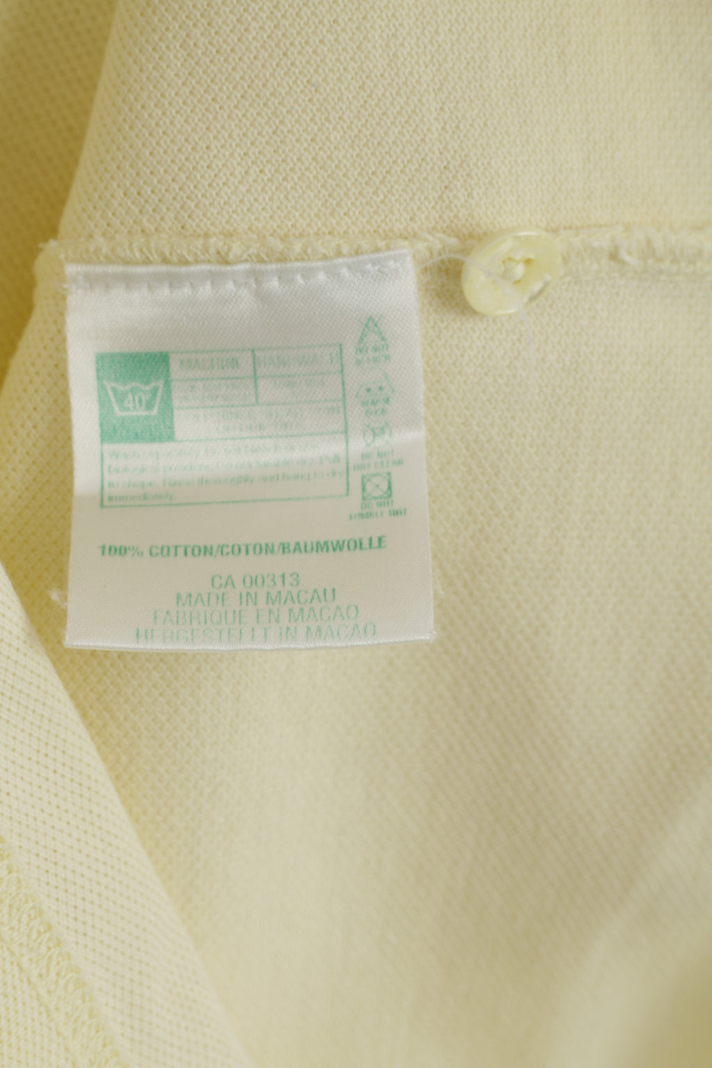 Lyle & Scott Men L Polo Shirt Yellow Wilpshire Golf Club Classic Top