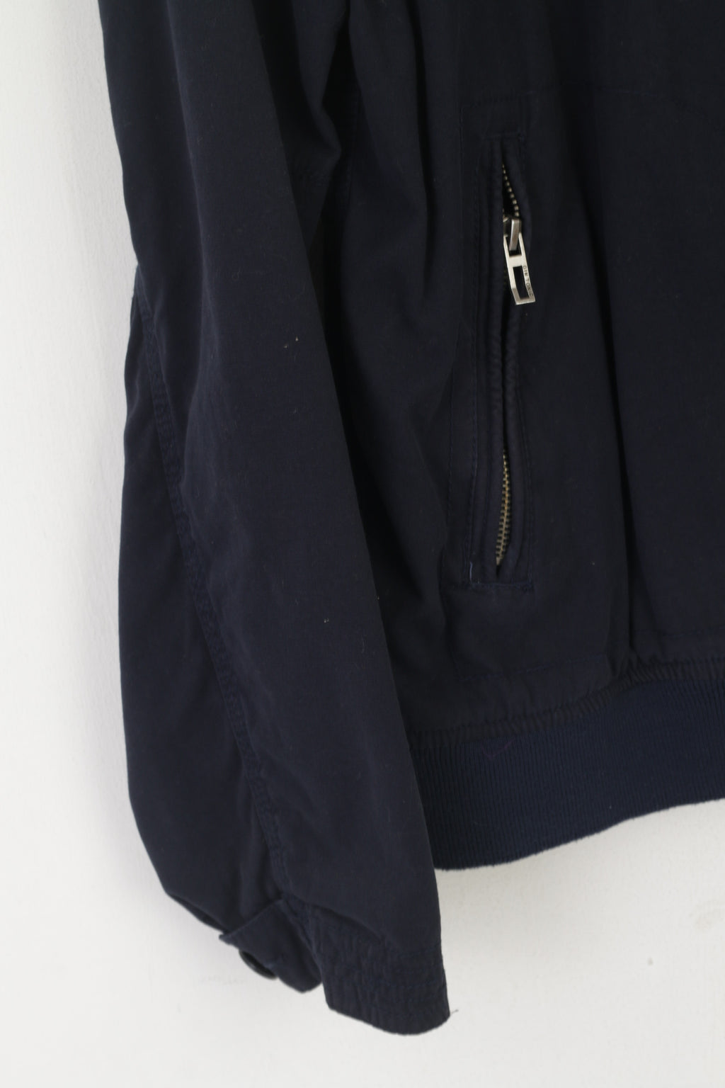 Gin Tonic Men M Jacket Navy Campground Cotton Camping Full Zip Harrington Top