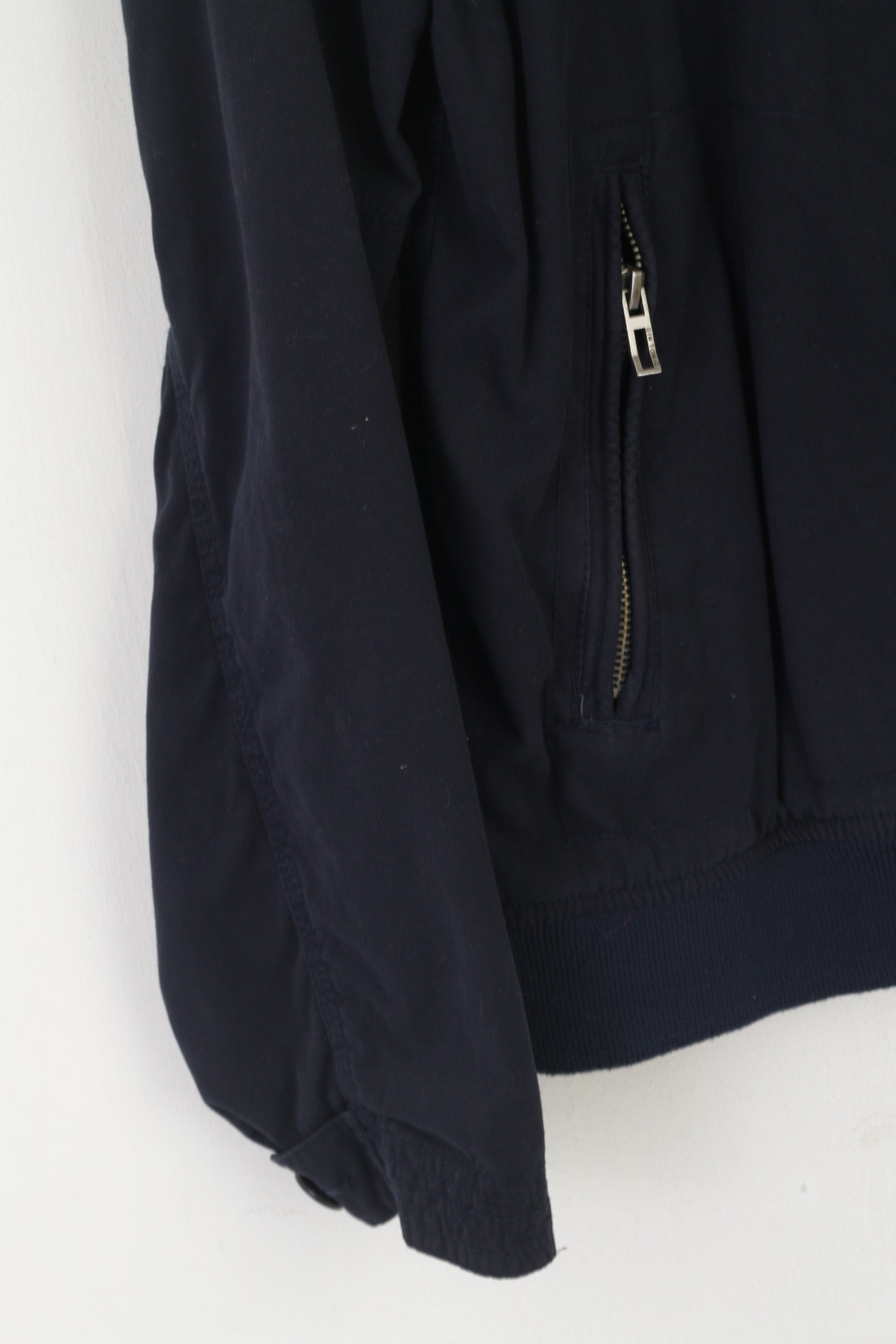 Gin Tonic Men M Jacket Navy Campground Cotton Camping Full Zip Harrington Top