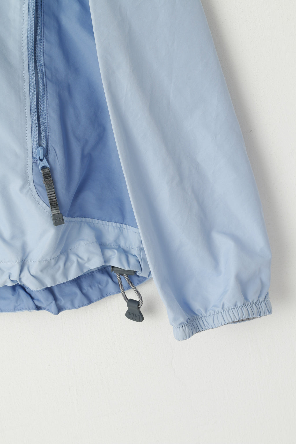 Helly Hansen Femmes L Veste Bleu Léger Zip Up Coupe-Vent Haut Court
