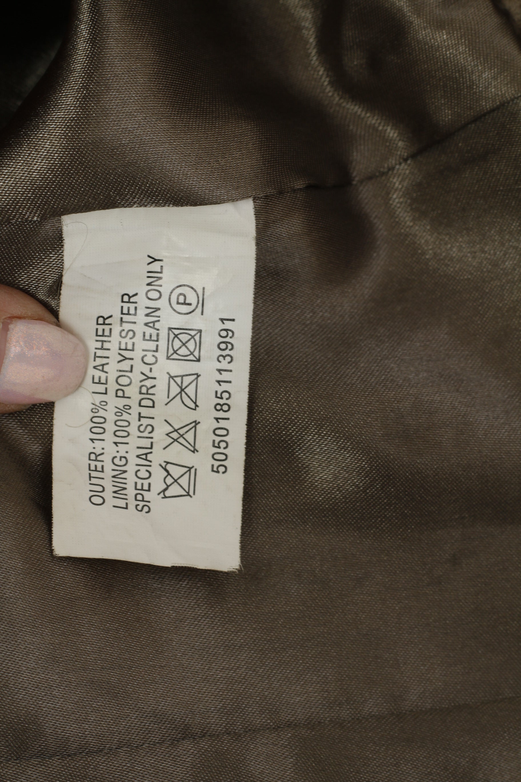 Wallace Sacks Leather Collection Women 12 40 M Jacket Grey Vintage Blazer