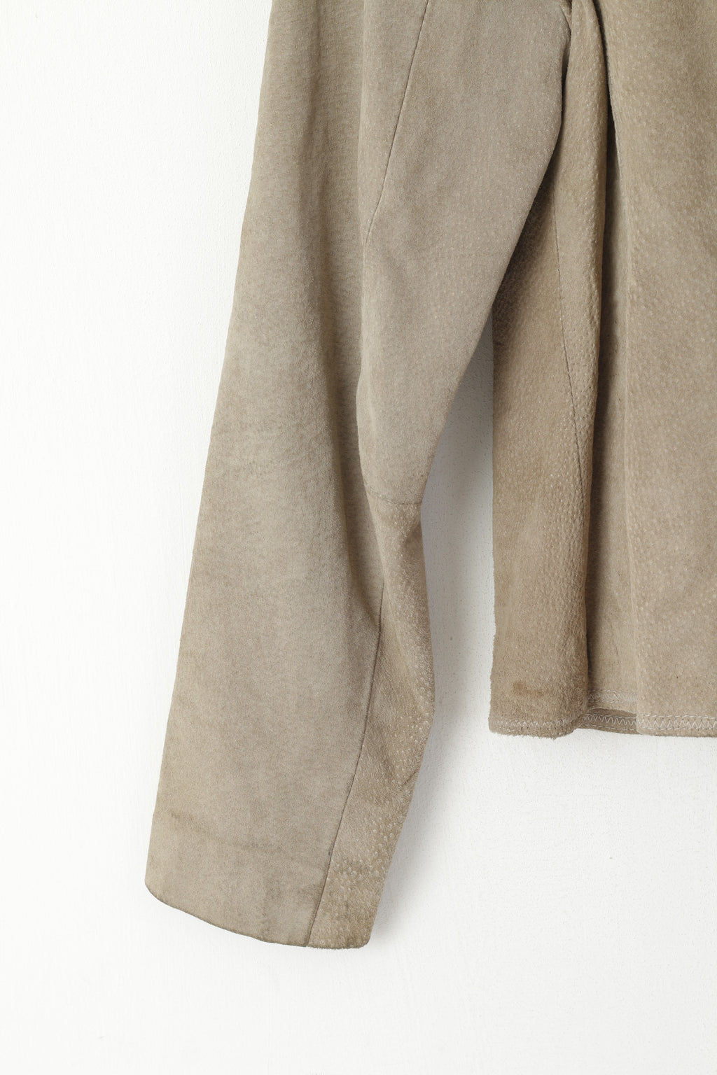 Wallace Sacks Leather Collection Women 12 40 M Jacket Grey Vintage Blazer