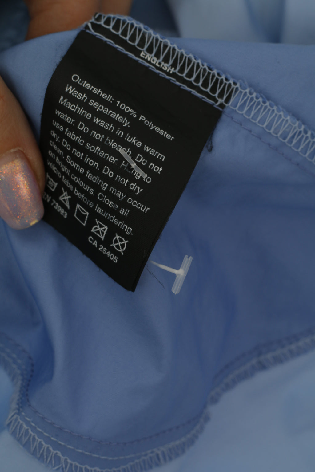 Helly Hansen Femmes L Veste Bleu Léger Zip Up Coupe-Vent Haut Court