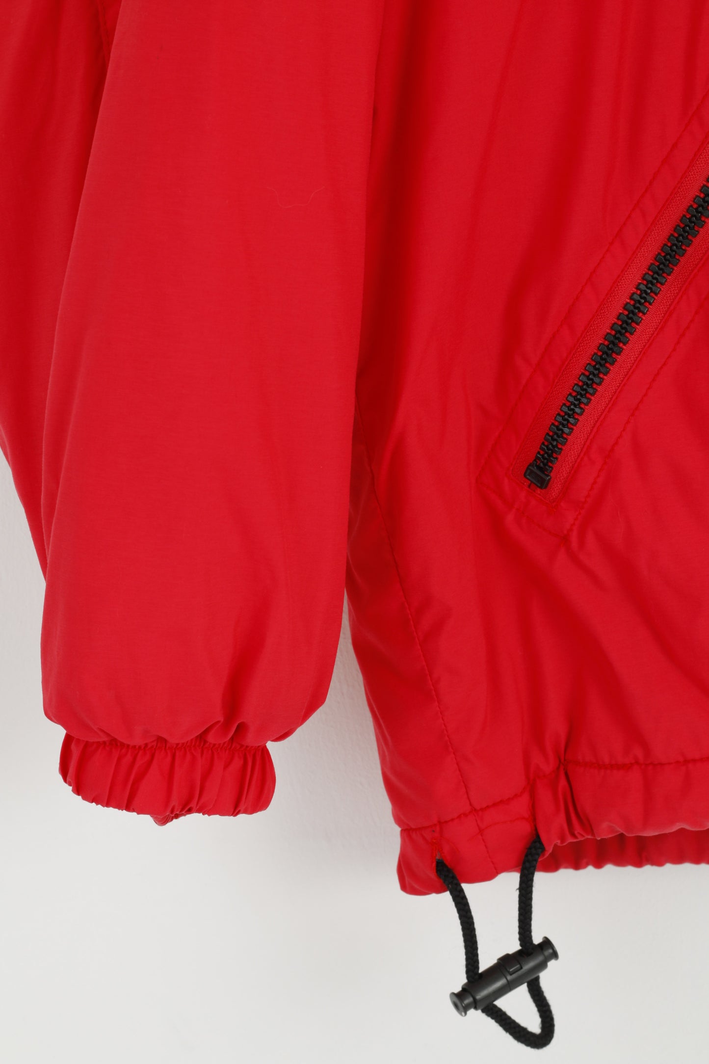 O'Neill Sportswear Men L Jacket Red Ski Snowboarding Pullover Zip Neck Padded Vintage Top