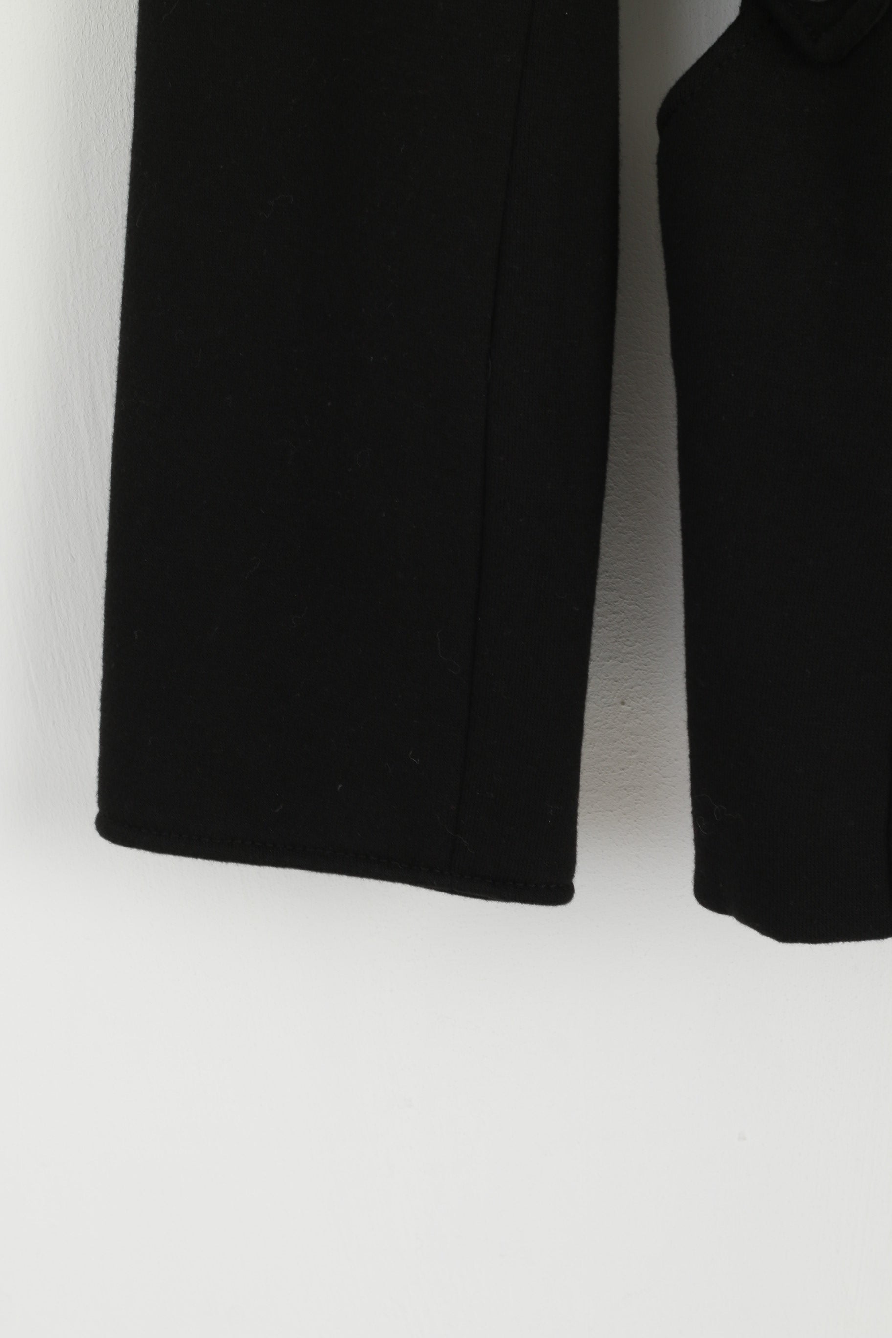 Kenneth Cole Reaction Women M Jacket Black Soft Cotton Belted Fit Casual Top