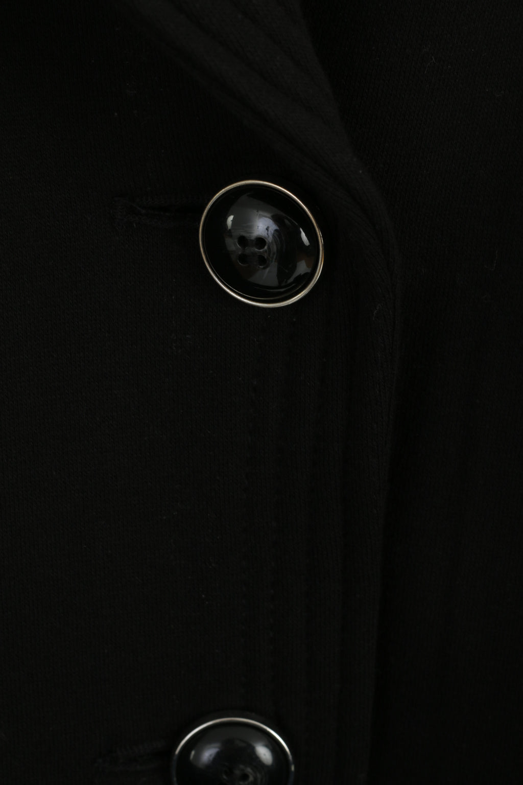 Kenneth Cole Reaction Women M Jacket Black Soft Cotton Belted Fit Casual Top