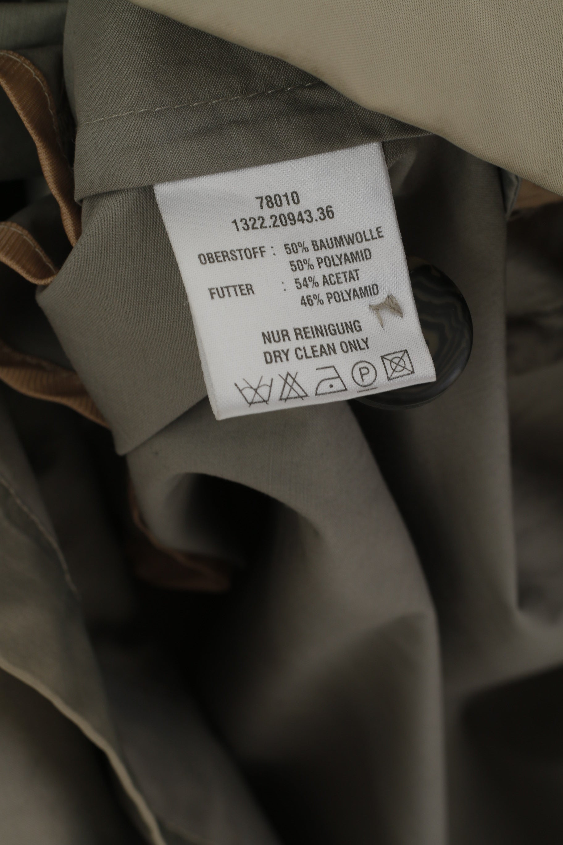 Cappotto Marc Aurel da donna M Argento lucido classicoTop con tasche in misto cotone e nylon