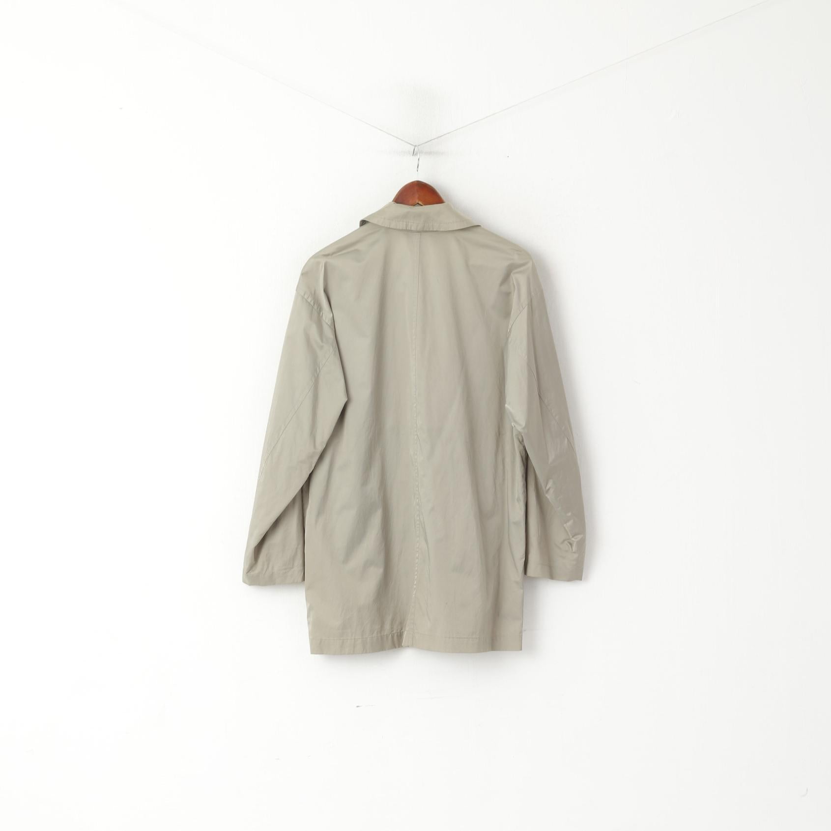 Cappotto Marc Aurel da donna M Argento lucido classicoTop con tasche in misto cotone e nylon