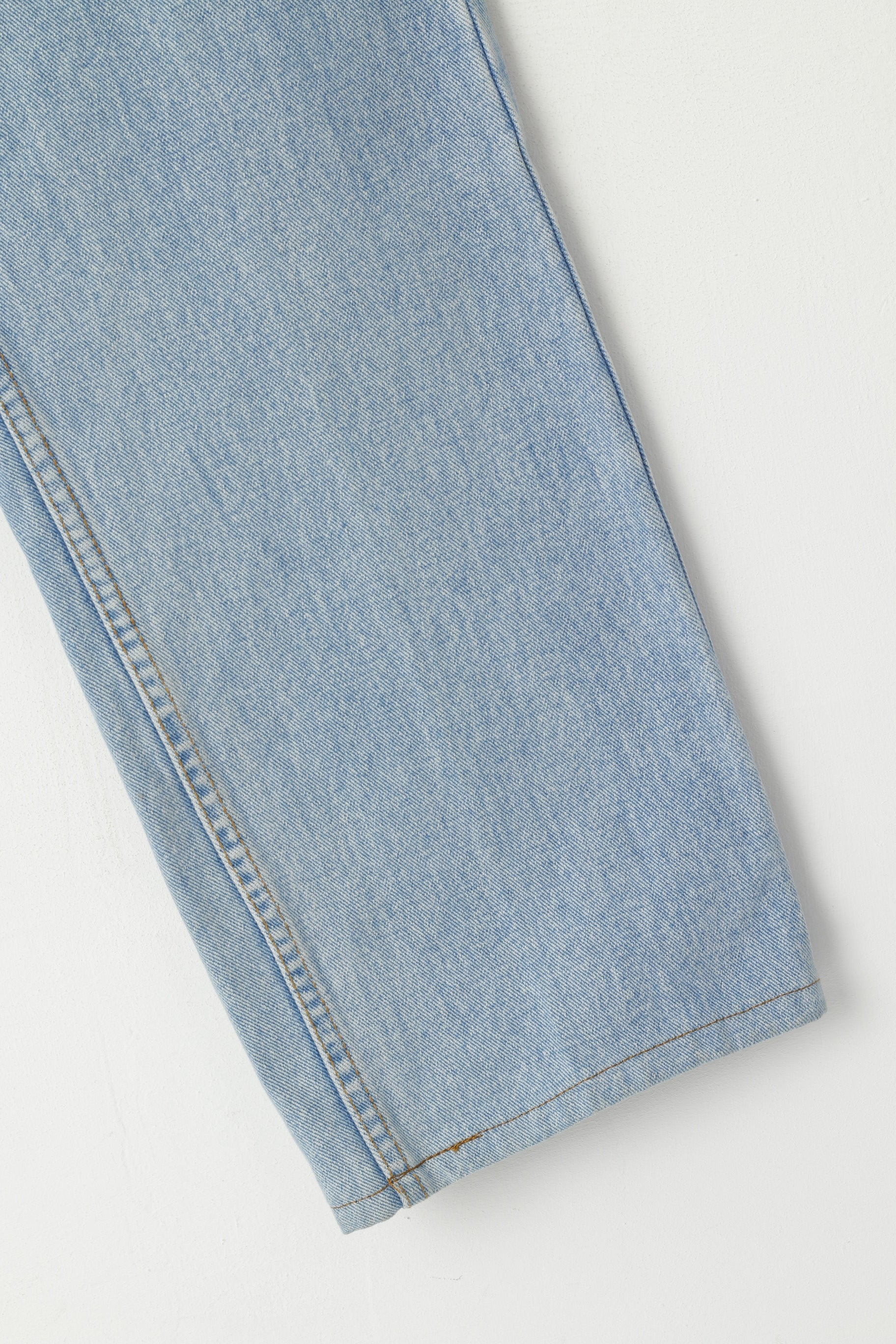 Thomas Burberry Women 34 Trousers Vintage Jeans Light Blue High Waist Pants